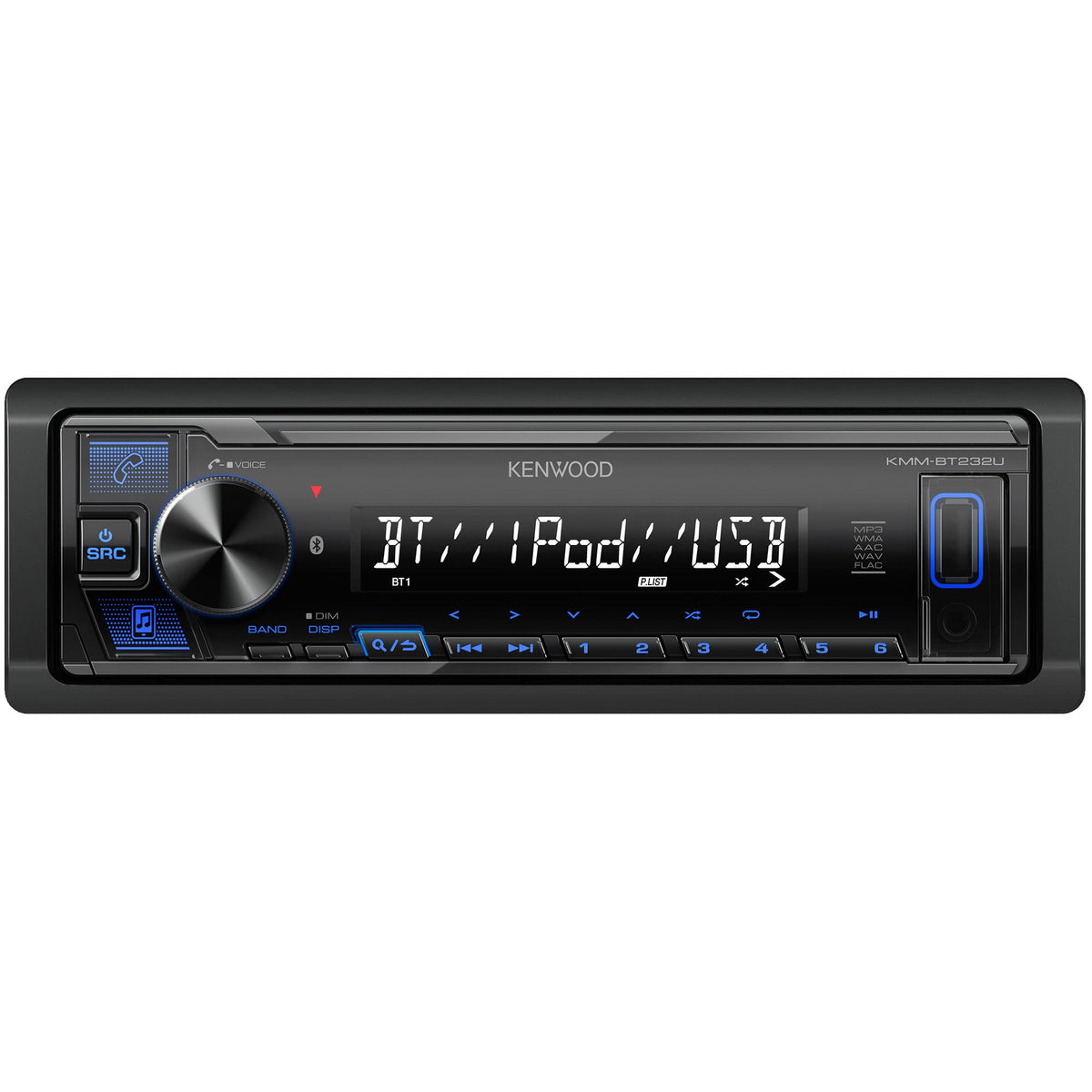 Kenwood Kmm Bt232U Bluetooth Car Stereo With Usb Port, Am/Fm Radio, Mp3 Player, Detachable Face
