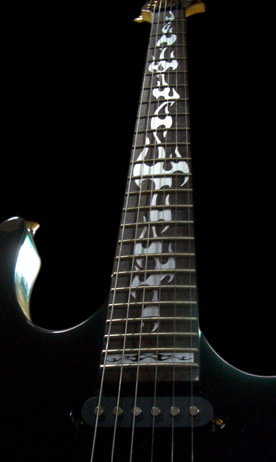 Jockomo Metallic Fireflame Guitar Inlay Sticker