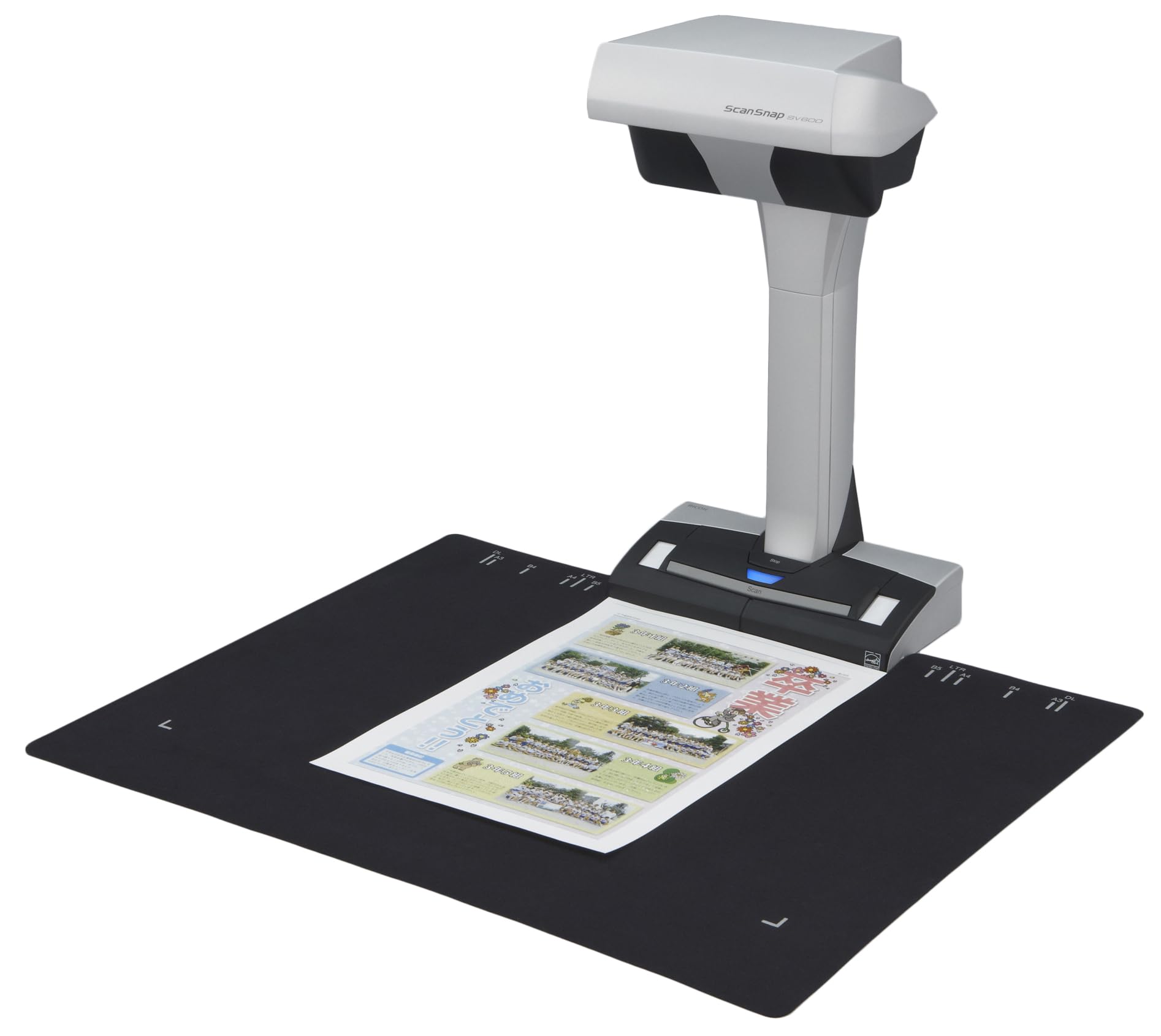 Scansnap Sv600 Overhead Book And Document Scanner, Black