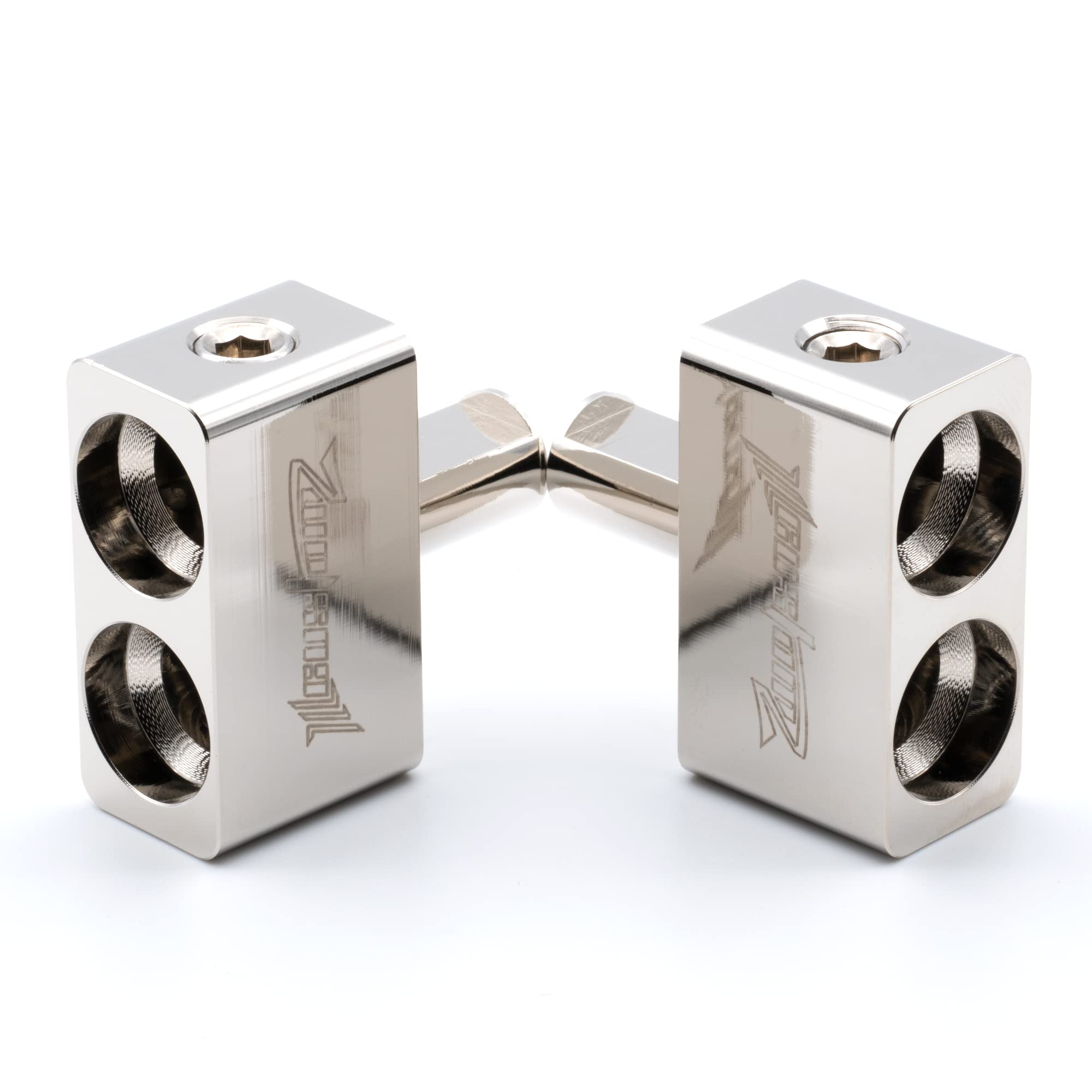 Ill Customz Dual 1/0 Awg To 1/0 Offset Amp Inputs 0 Gauge Pair