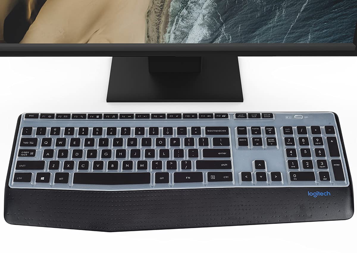 Casebuy Keybord Cover Skin Compatible With Logitech Mk345 Wireless Keyboard, Logitech Mk345 Accessories, Mk345 Keyboard Protecto