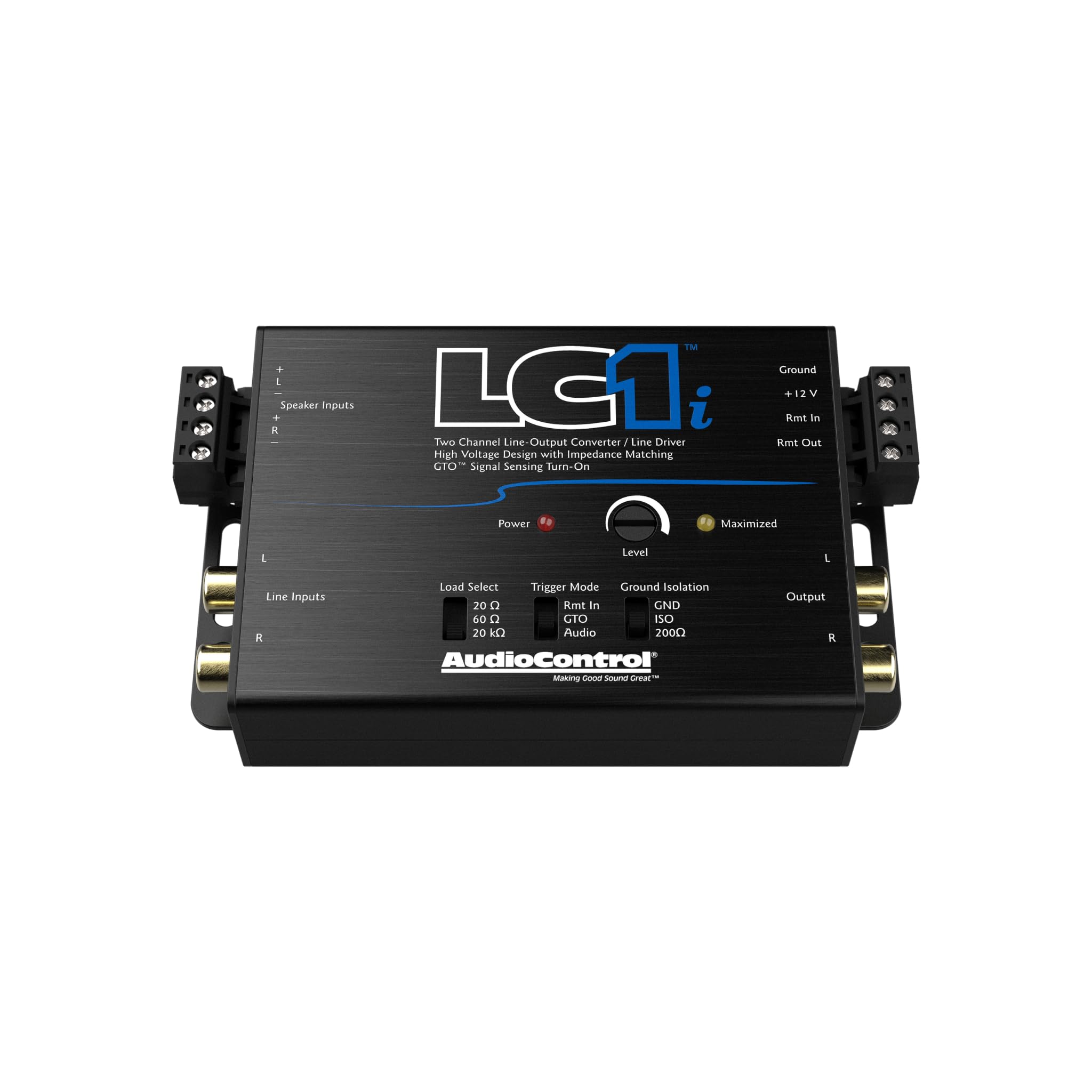 Audiocontrol Lc1I Active 2 Channel Line Driver/Line Output Converter, Provides Input Signal To Add Amplifier To Factory Car Radio, Impedance Matching, Distortion Free