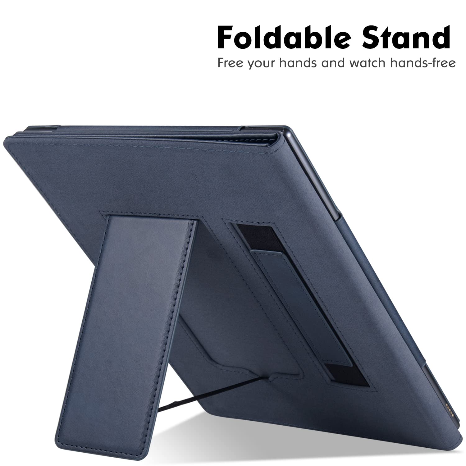 Bozhuorui Stand Case For 10.3 Remarkable 2 Epaper Tablet (2020 Release) - Premium Pu Leather Sleeve Cover With Pen Holder And Ha