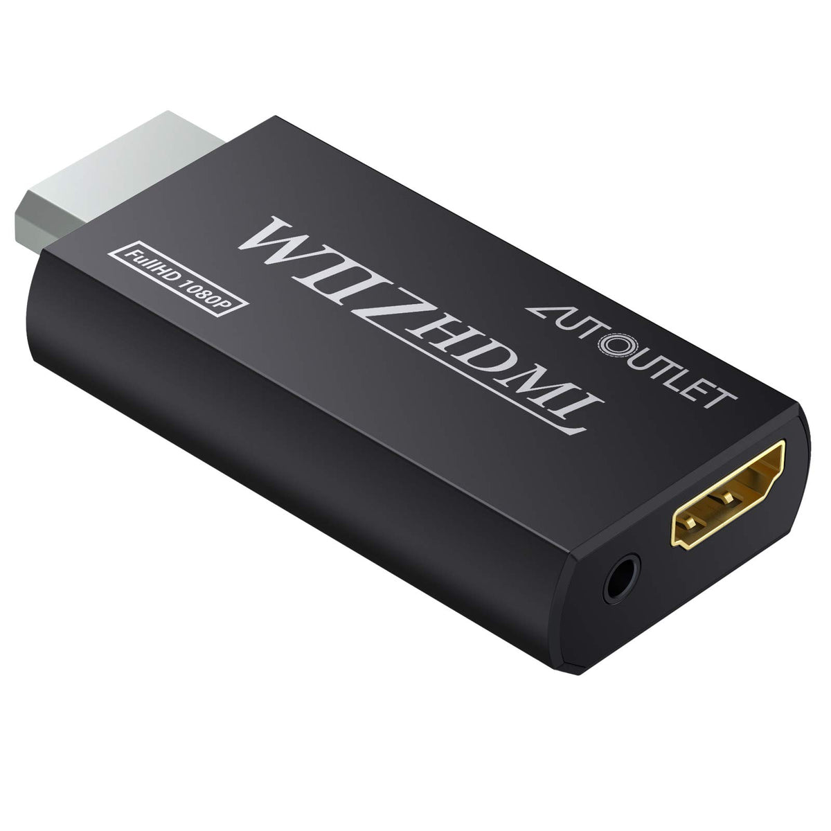 Autoutlet Wii Hdmi Converter Wii Adapter Hdmi Support 720P 1080P With 3.5Mm Audio Hd Video Output Adapter Compatible With Wii