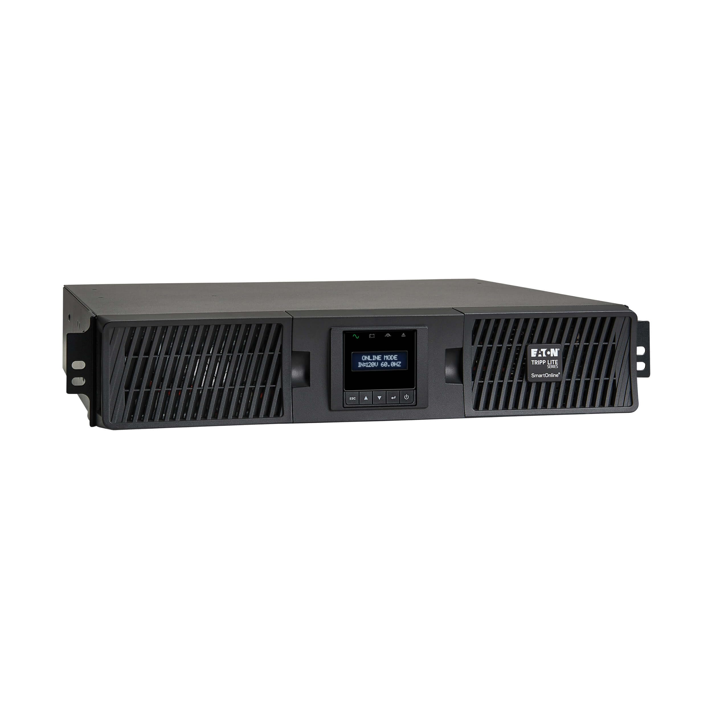 Tripp Lite 3000VA Smart Online UPS Back Up, 2700W Double-Conversion, Extended Run Option, 2U Rackmount, LCD, USB, DB9 (SU3000RTX
