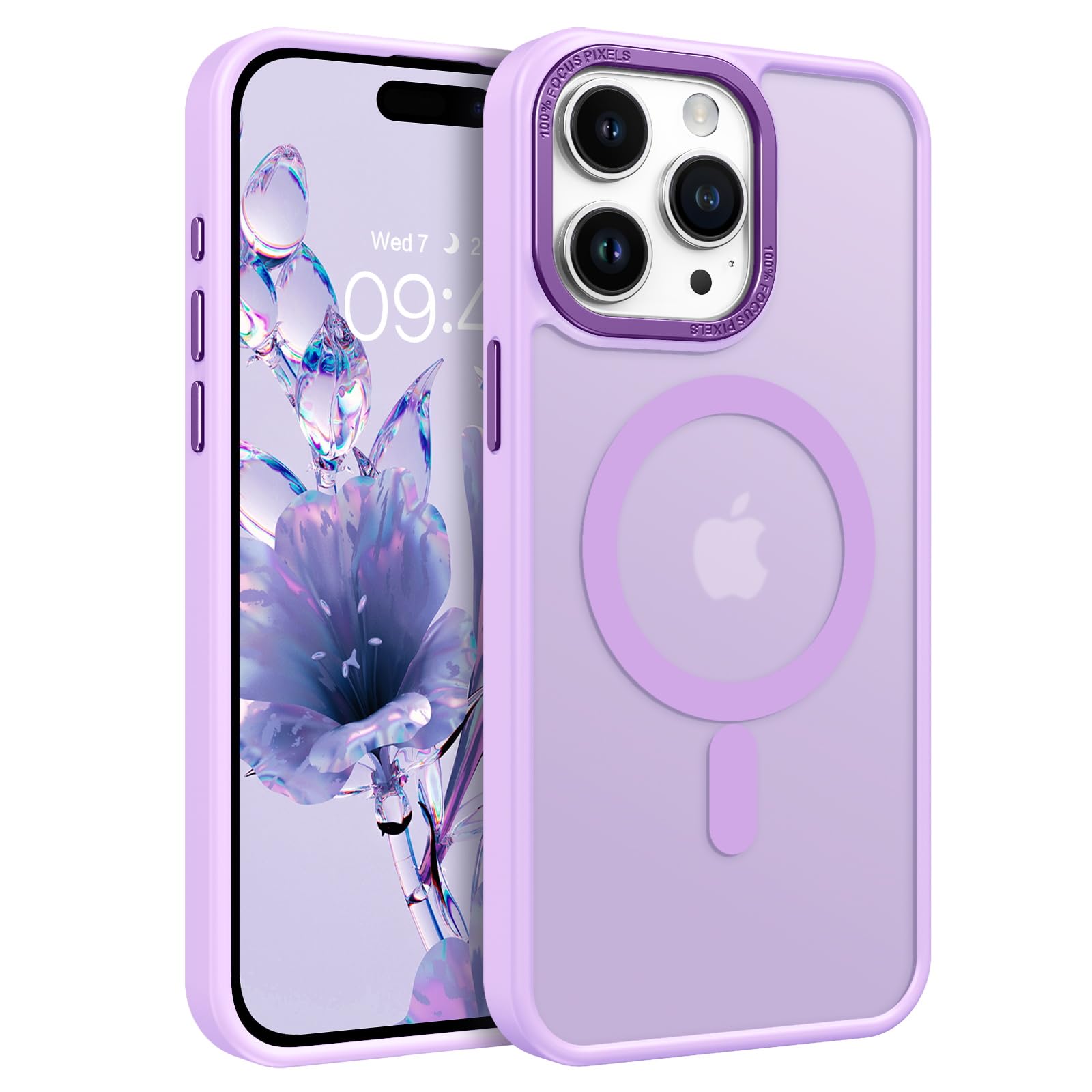 Bentoben For Iphone 15 Pro Max Phone Case,Iphone 15 Pro Max Magnetic Case [Compatible With Magsafe]Translucent Matte Shockproof