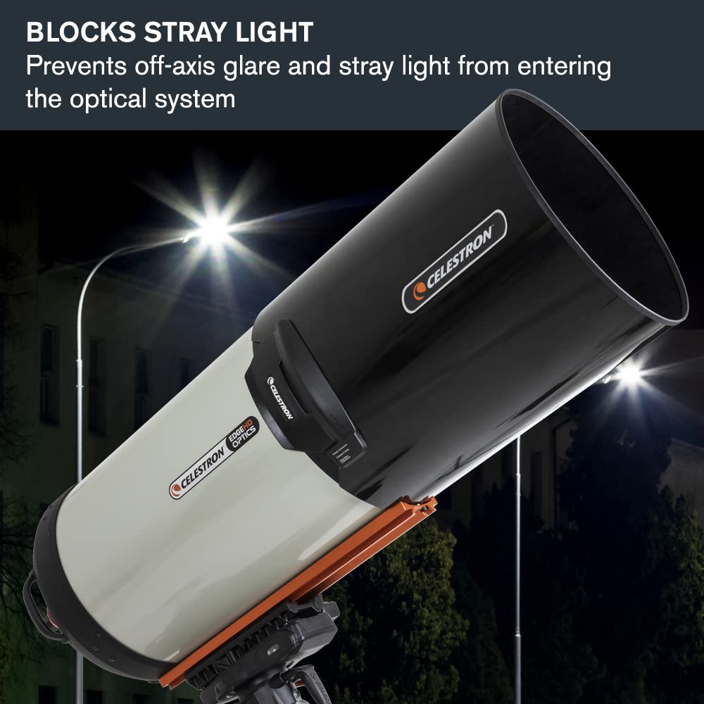 Celestron   Dew Shield With Cover Cap   Aluminum Dew Prevention   Fits 11    Schmidt Cassegrain, Edgehd, And Rasa Telescope