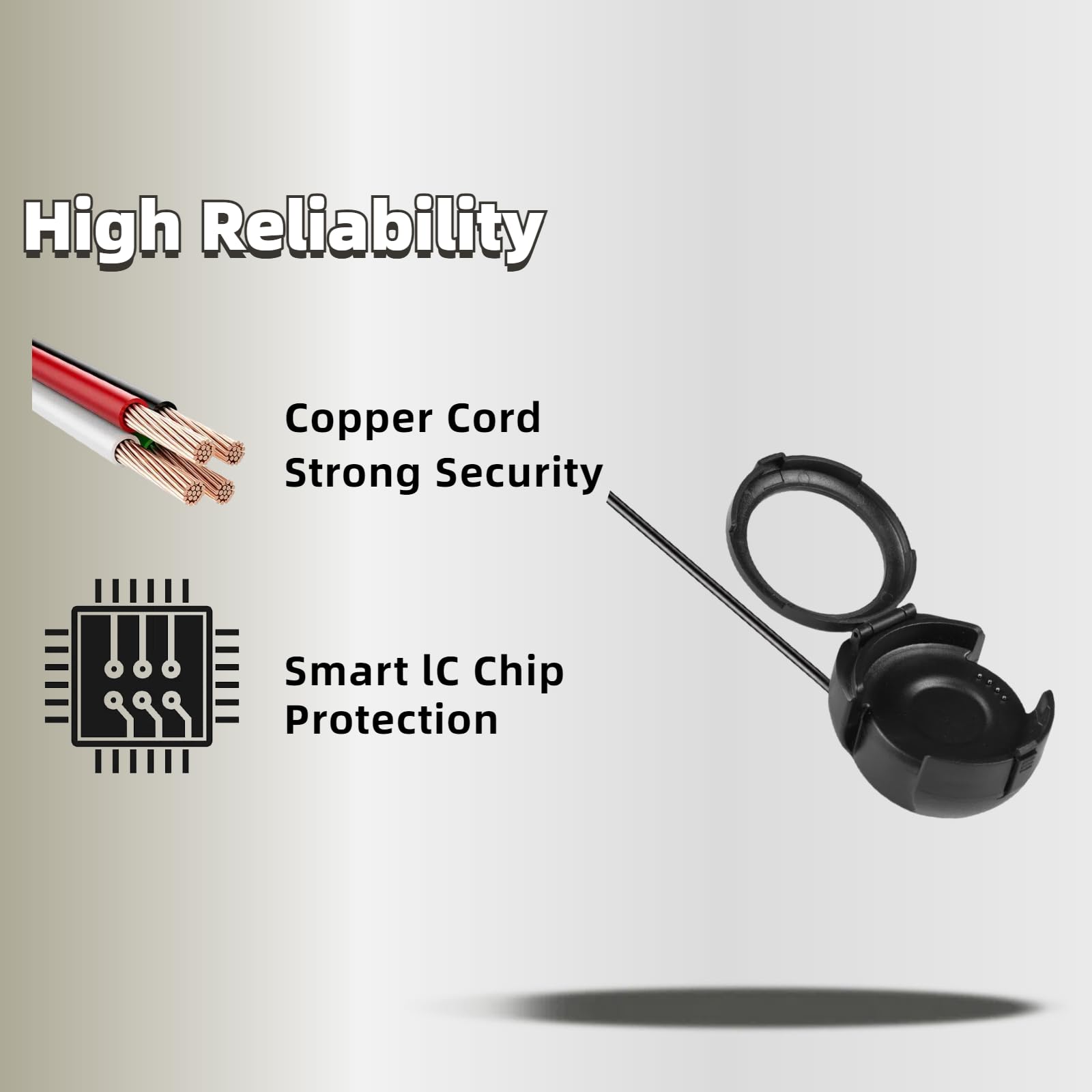 Qhbamd Charging Cable Dock Compatible For Huami Amazfit Stratos 2/2S A1609 Smart Watch, Usb Type A, 100Cm, Black