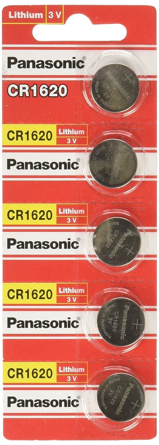 Panasonic Lithium Battery Cr1620 Pack Of 5 Batteries