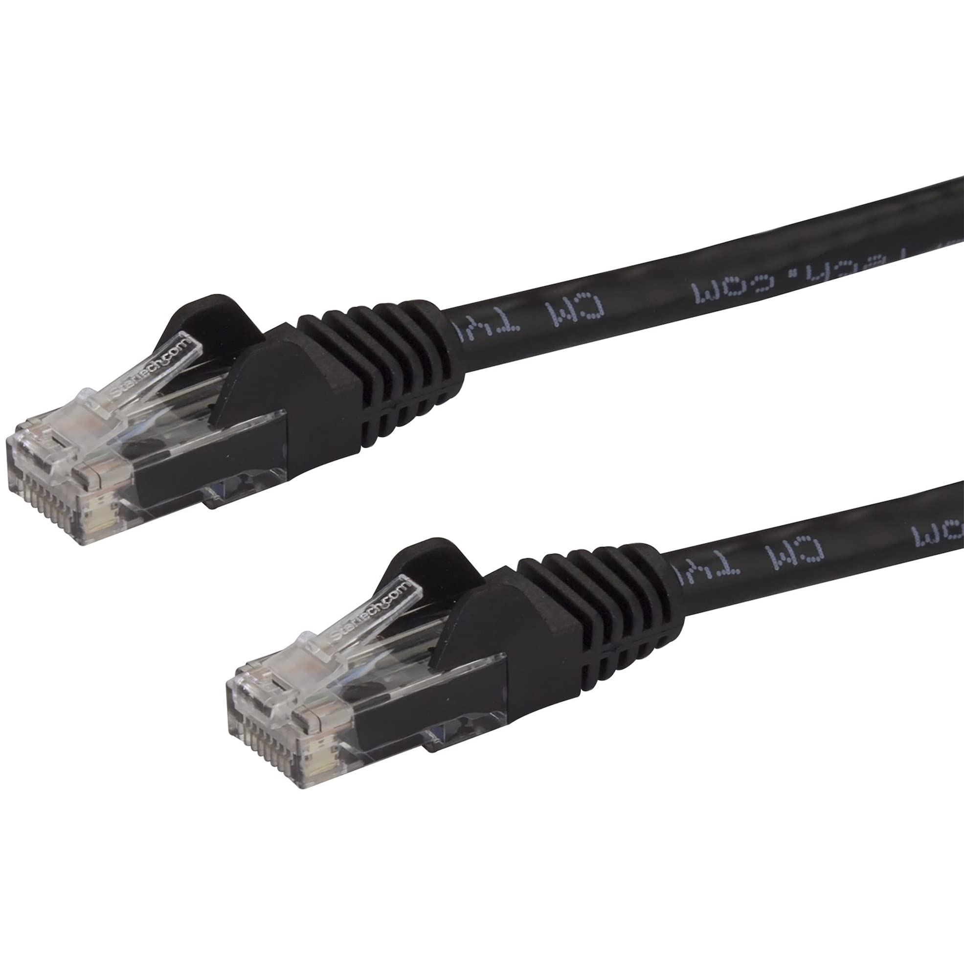 Startech.Com 25Ft Cat6 Ethernet Cable   Black Cat 6 Gigabit Ethernet Wire  650Mhz 100W Poe++ Rj45 Utp Category 6 Network/Patch C