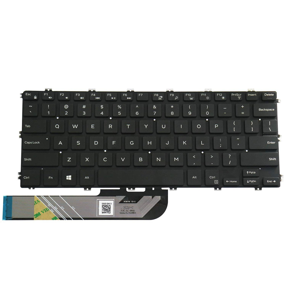 Autens Us Replacement Keyboard For Dell Inspiron 5480 5481 5482 5485 5488 5491 5580 5582 5585 5591 7386 7580 7586 / Vostro 5481