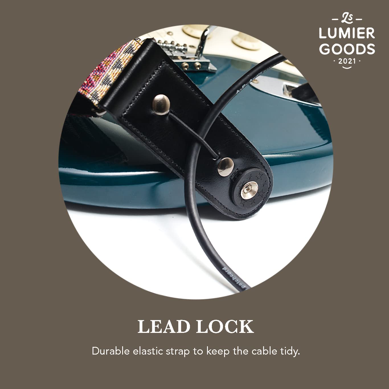 Guitar Strap For Bass, Electric & Acoustic Guitar, Strap Locks Included (Cobalt), (Lmr00 02)