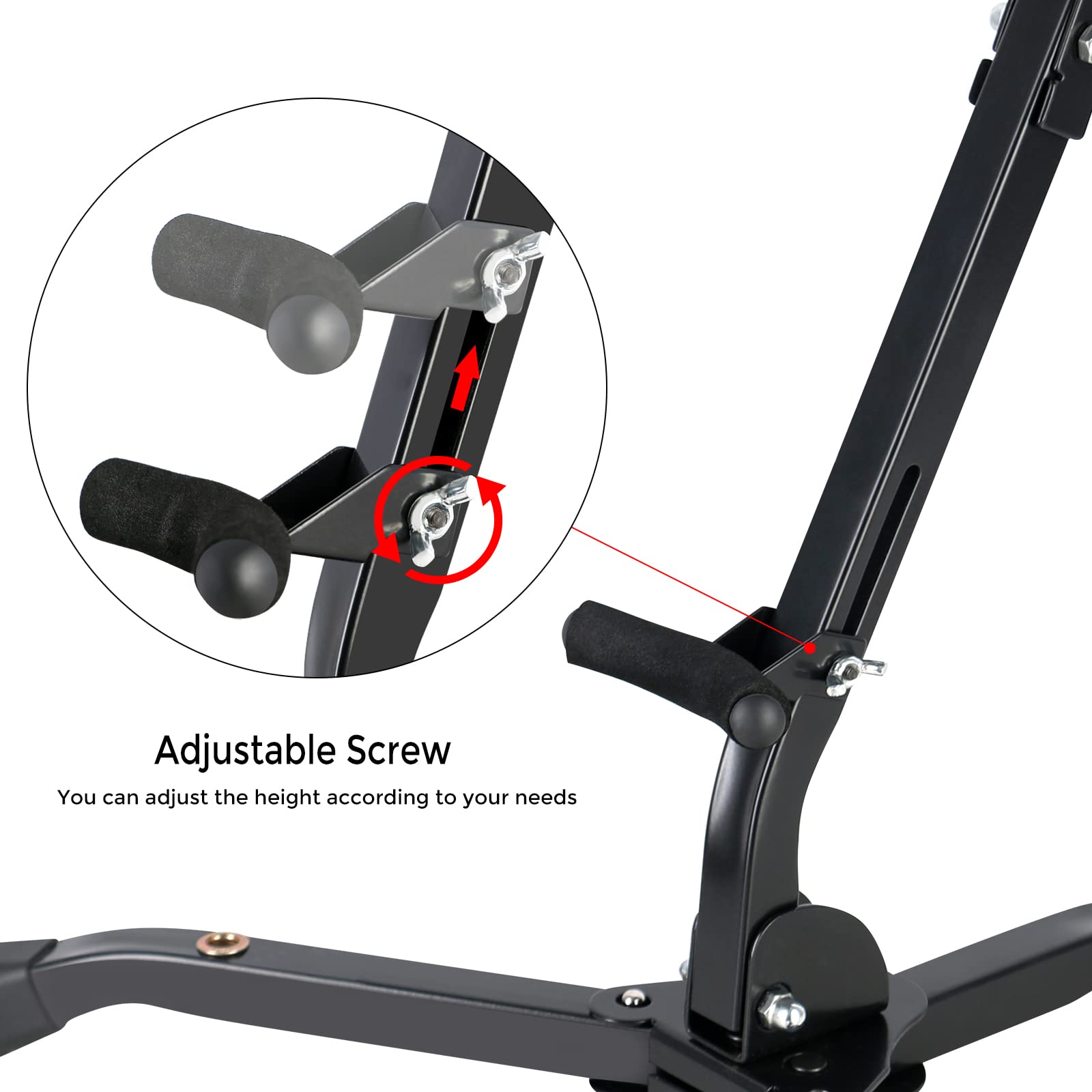 Eastrock Alto&Tenor Saxophone Stand Folding Saxophone Stand Saxophone Holder Rack With 2 Detachable Flute/Clarinet Holders Carry