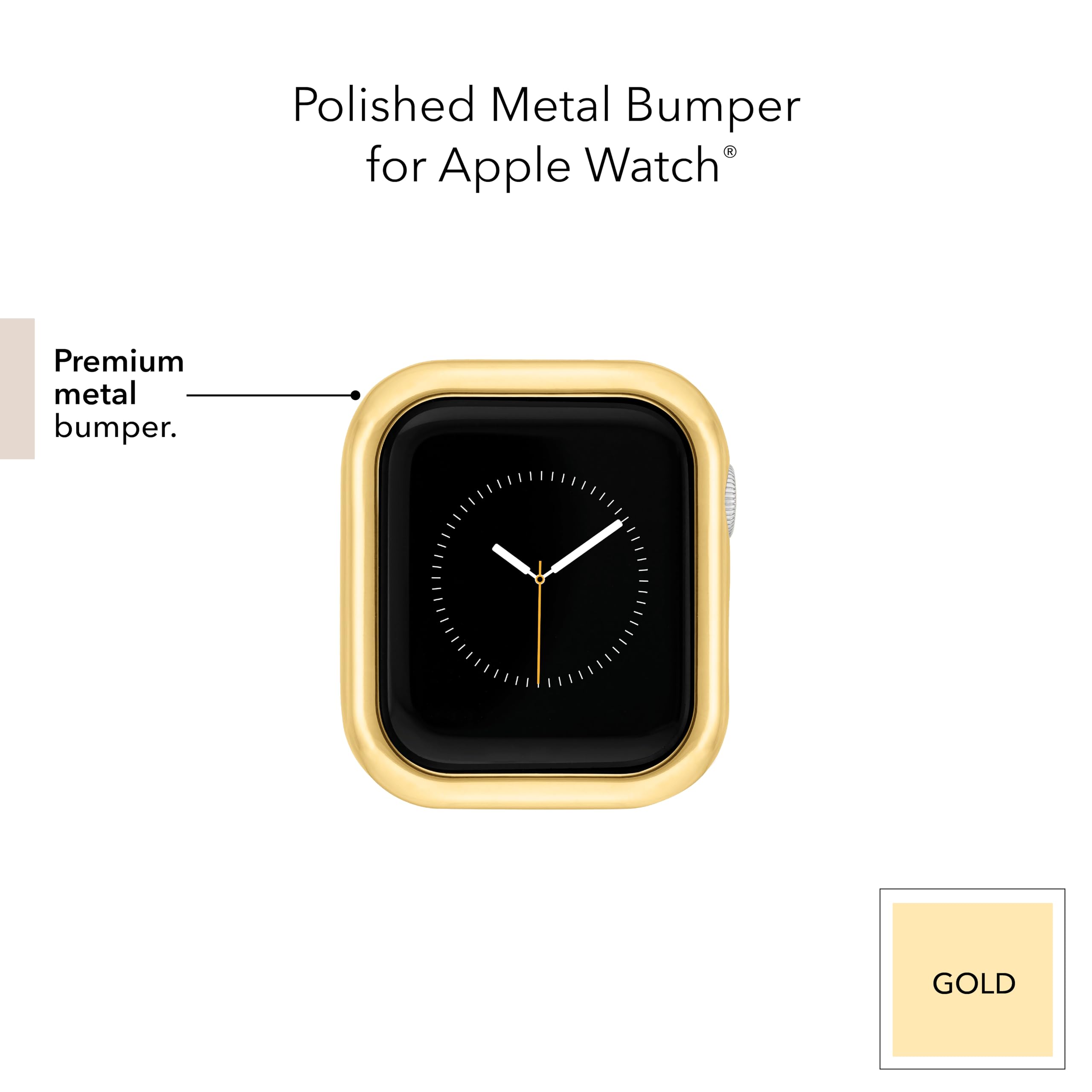 Anne Klein Metal Bumper, Compatible With Apple Watch, Seamless Fit, Easy Installation, Bumper For Apple Watch
