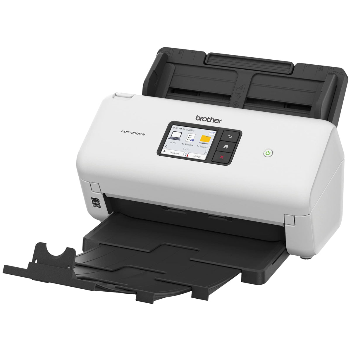 Brother ADS-3300W Wireless, High-Speed Desktop Scanner | 2.8-inch ...