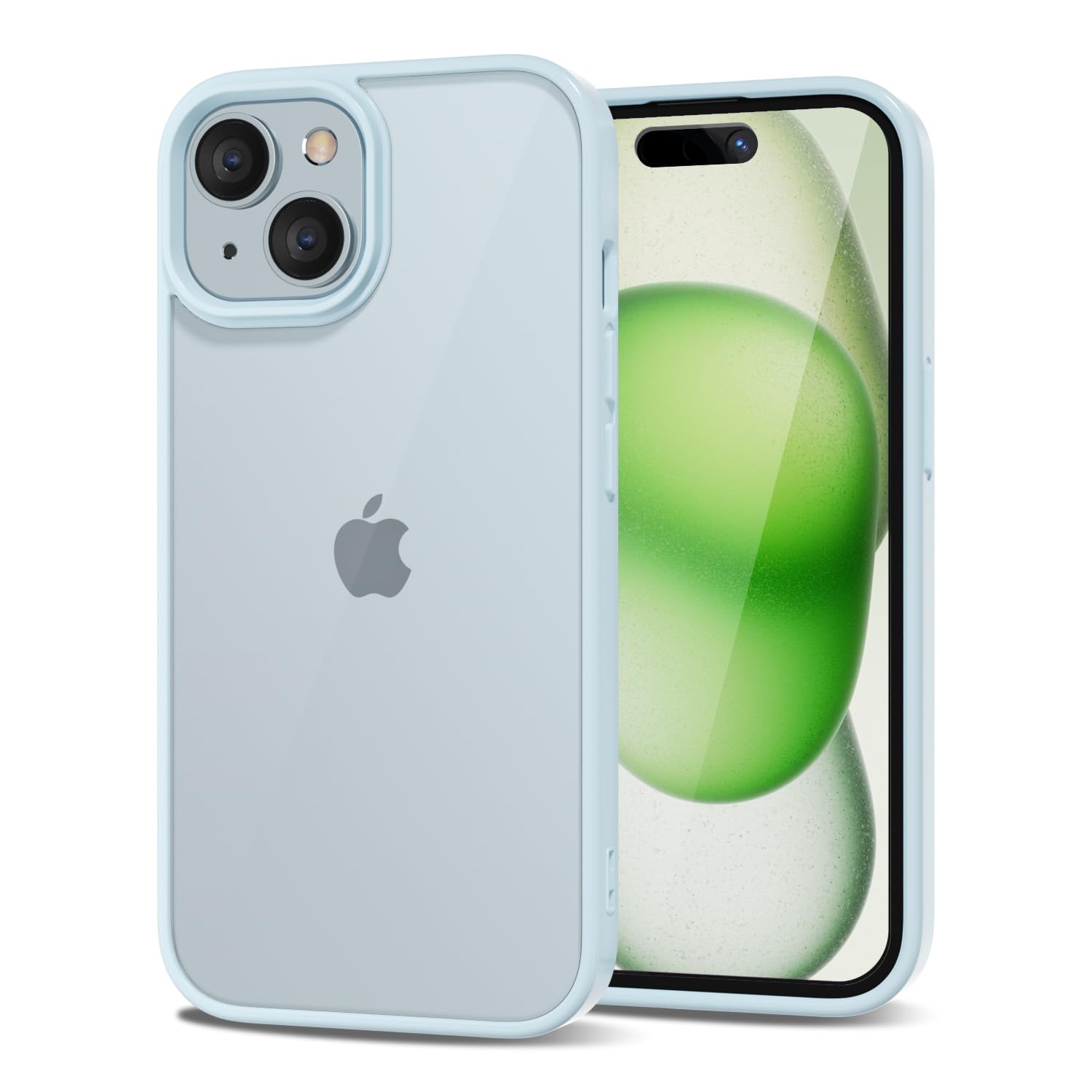 Loeoel For Iphone 15 Case Clear, Transparent Hybrid 15 Phone Case [Hard Plastic & Soft Silicone Bumper] Acrylic Non Yellowing Th