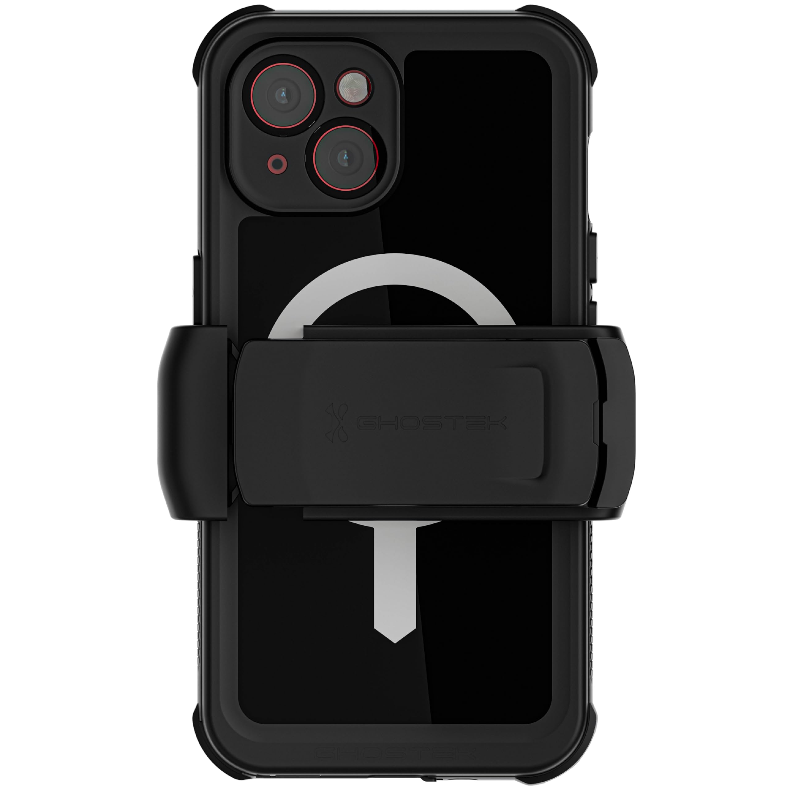 Ghostek Nautical iPhone 15 Waterproof Case with Holster Clip - Screen & Camera Protector, MagSafe Compatible, Heavy Duty Protect