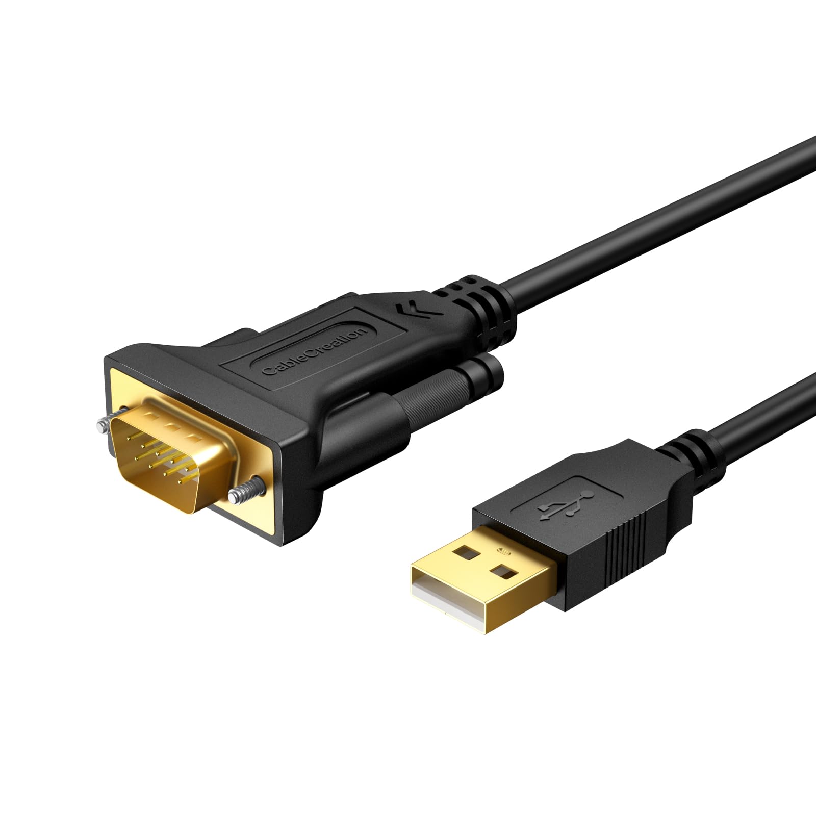 CableCreation 6.6 Feet USB to RS232 Adapter with PL2303 Chipset, Gold Plated USB 2.0 to DB9 Serial Converter Cable Support Cashi