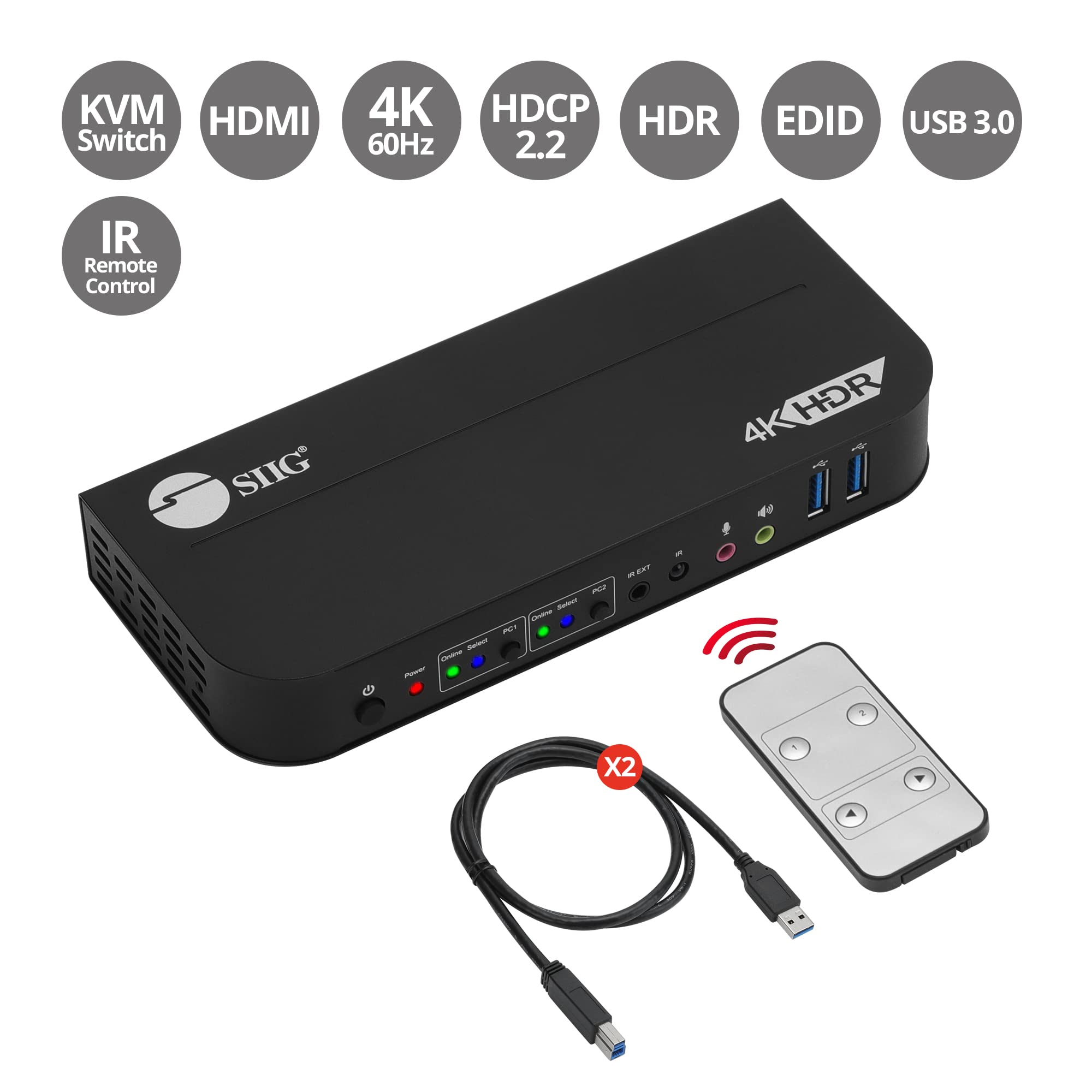 2X1 Hdmi 4K Kvm Usb3 Switch