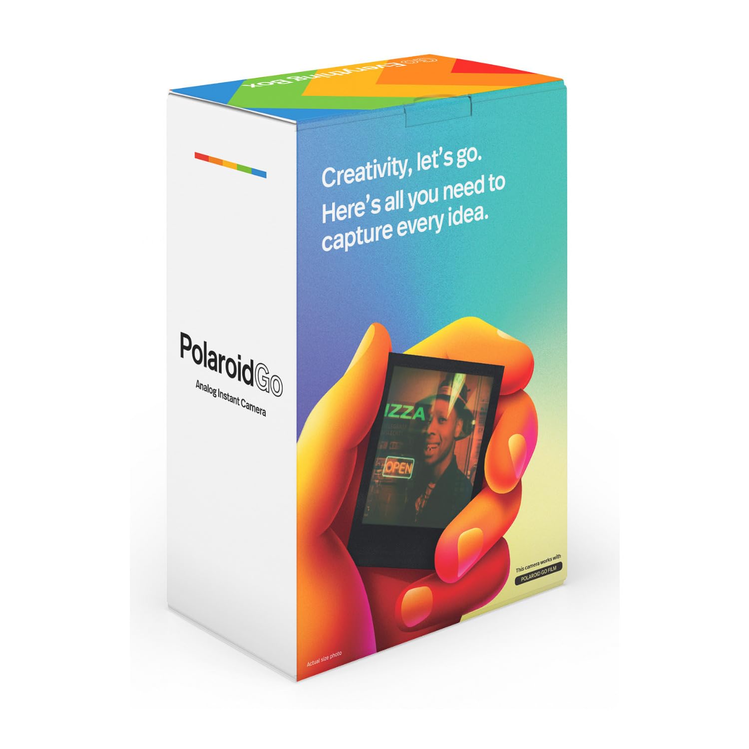 Polaroid Go Everything Box Black Camera And Black Frame Instant Film Bundle (6215)