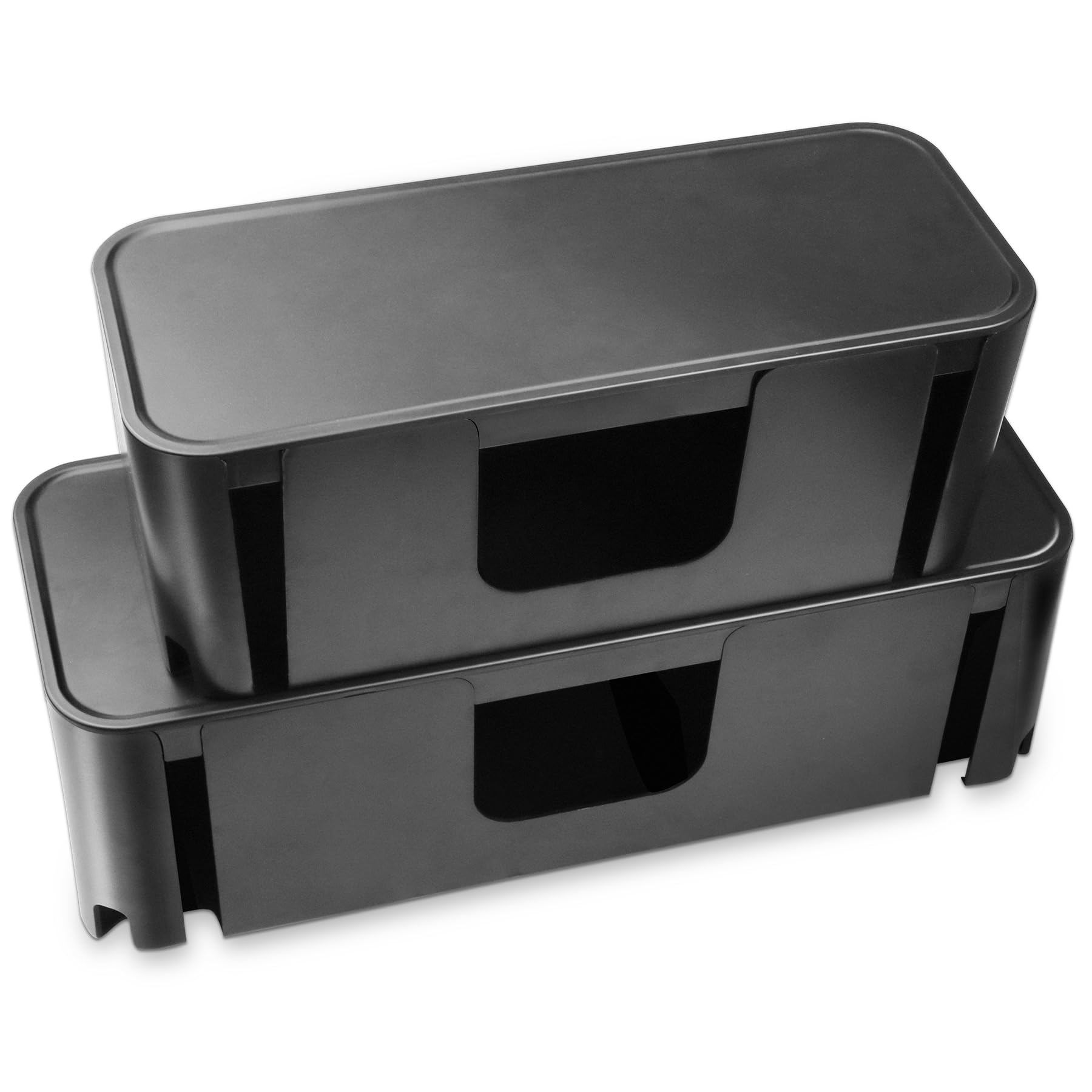 Cord Organizer Box, Cable Hider For Power Strips, Surge Protector, Extension Cord And Wire Management, Cable Management Box (2Pc