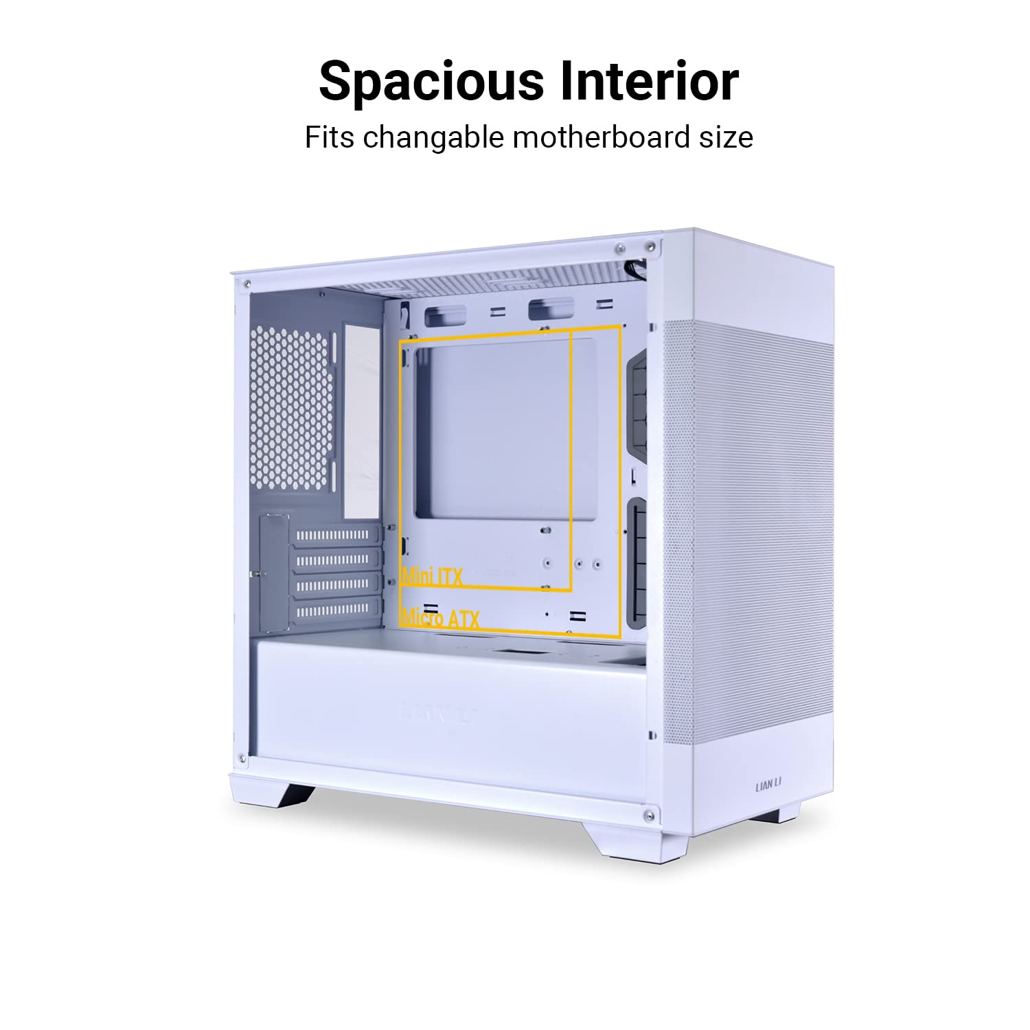 Lian Li High Airflow Micro Atx Pc Case, Rgb Gaming Computer Case, Mesh Front Panel Mid Tower Chassis With 2X140Mm Argb Pwm Fans