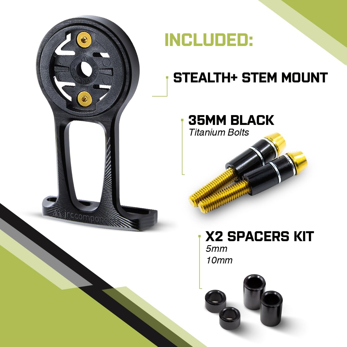 Jrc Components Stealth+ Premium Bike Mount | Compatible With Garmin Edge Gps Computers