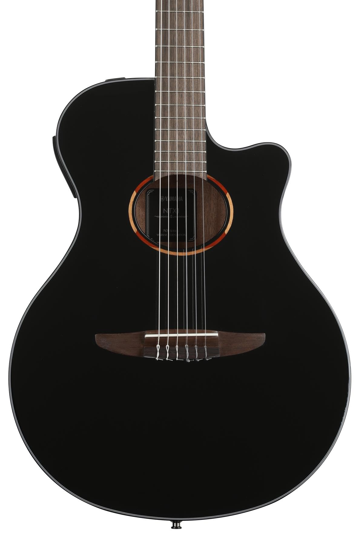 Yamaha NTX1 BL Cutaway Acoustic-Electric Nylon-String Classical Guitar, Black