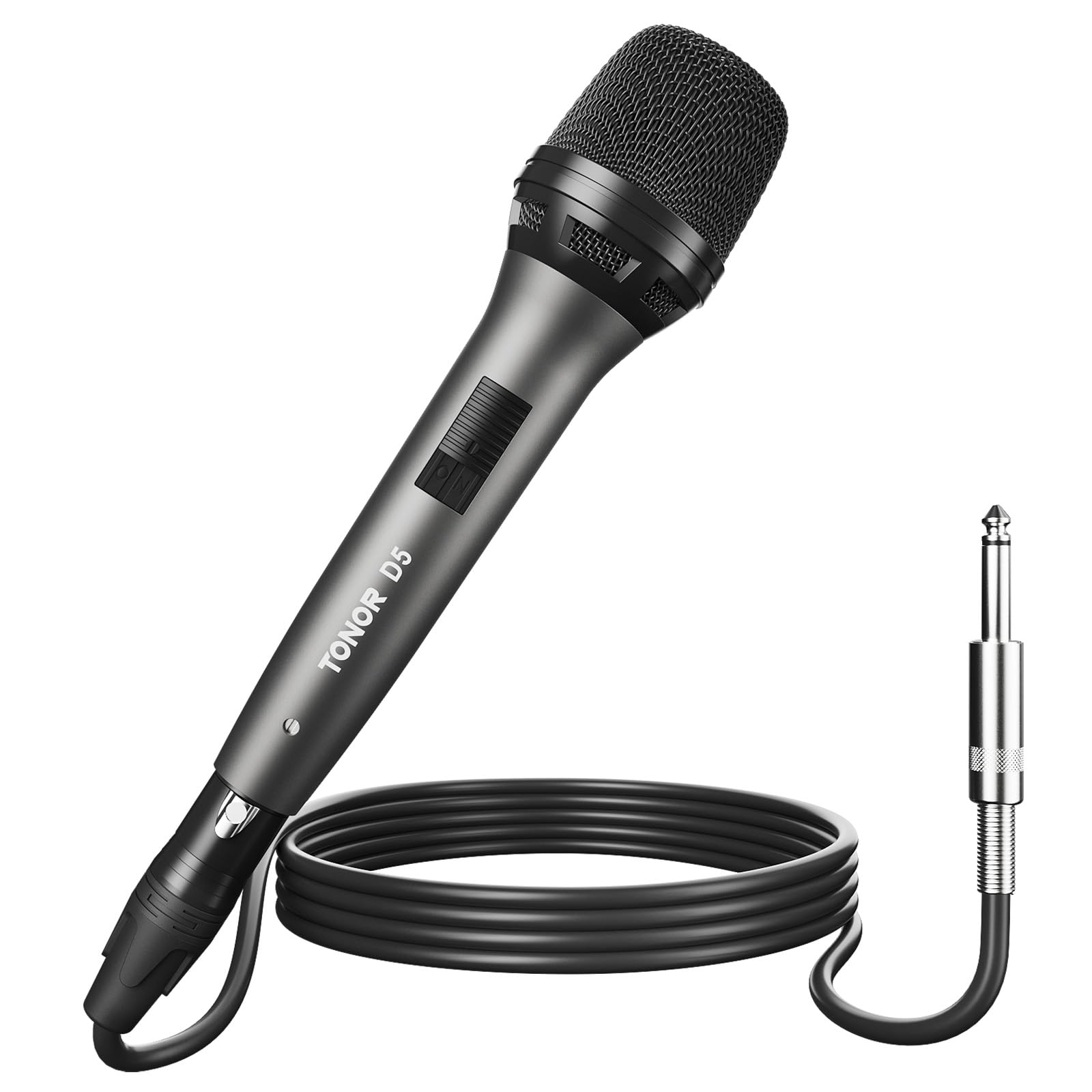 TONOR Professional Vocal Microphone for Singing, Dynamic Handheld Wired Karaoke Mic, Cardioid Studio Microfono with 4.5M XLR to 