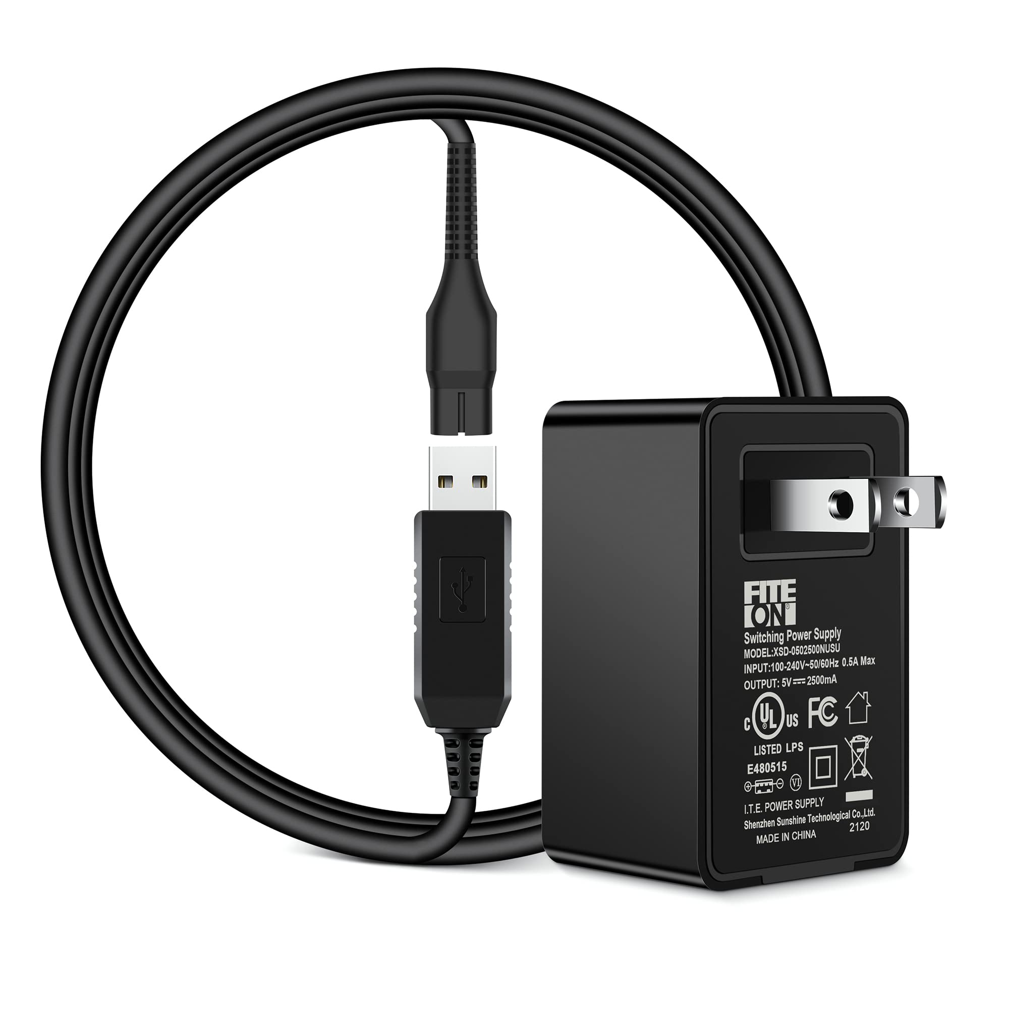 Fite On Adapter Replacement For Shaver Charger 17150 17165 Compatible With Profoil Lithium And Profoil Lithium Plus Titanium Foi