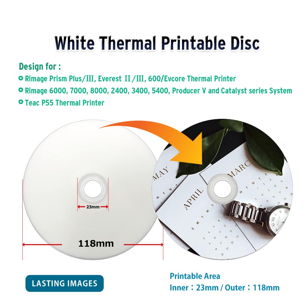 Plexdisc Dvd R 4.7Gb 16X White Thermal Hub Printable   100 Disc Spindle (Ffp)   632 415 Bx