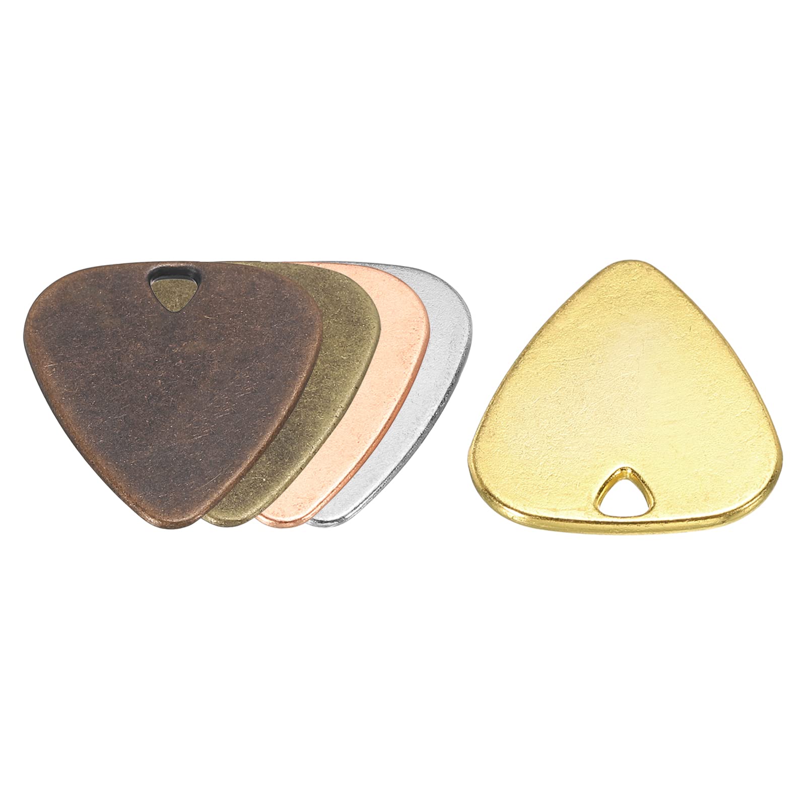 Meccanixity Guitar Picks 1.8Mm Thickness Metal Multicolor For Guitar Musical Instrument Pack Of 5