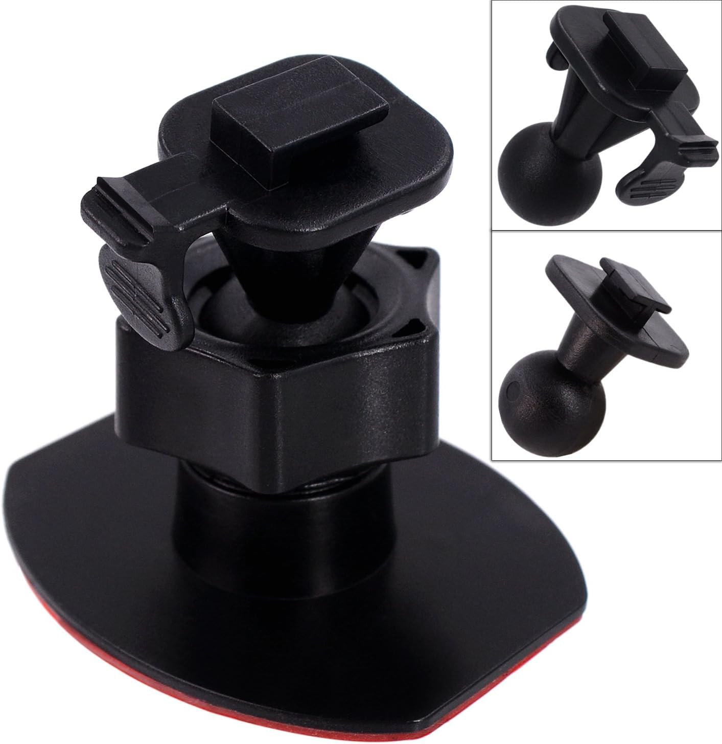 iSaddle CH02B Car Dash Camera Mount Holder for 3M Double-Sided Adhesive Base -Driving Video Recorder Windshield/Dashboard Mount 