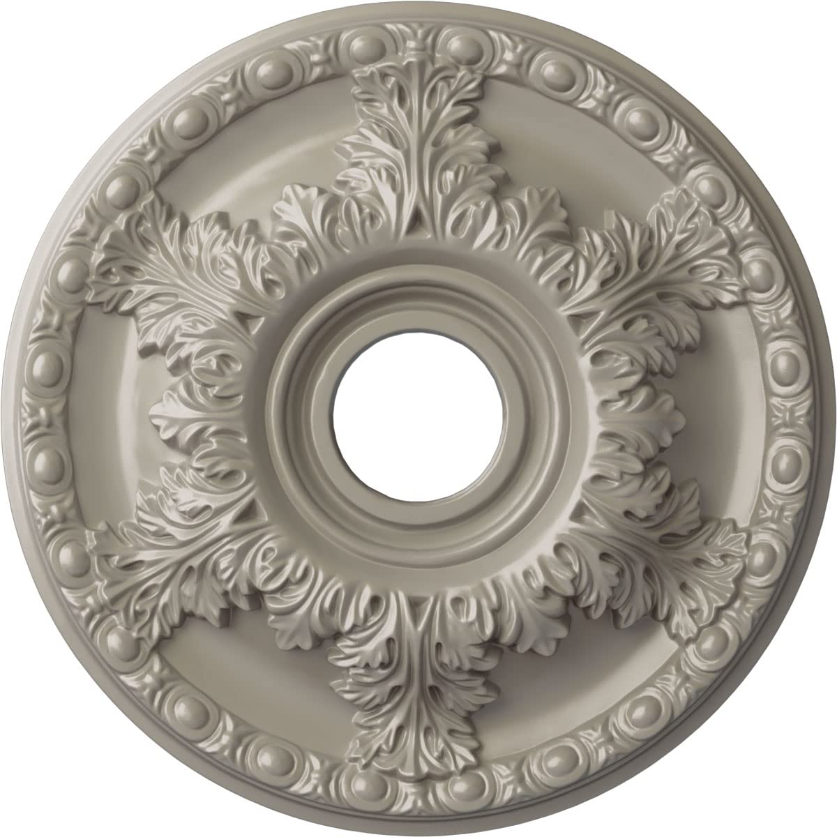 Ekena Millwork CM18GAPWS Granada Ceiling Medallion, Pearl White