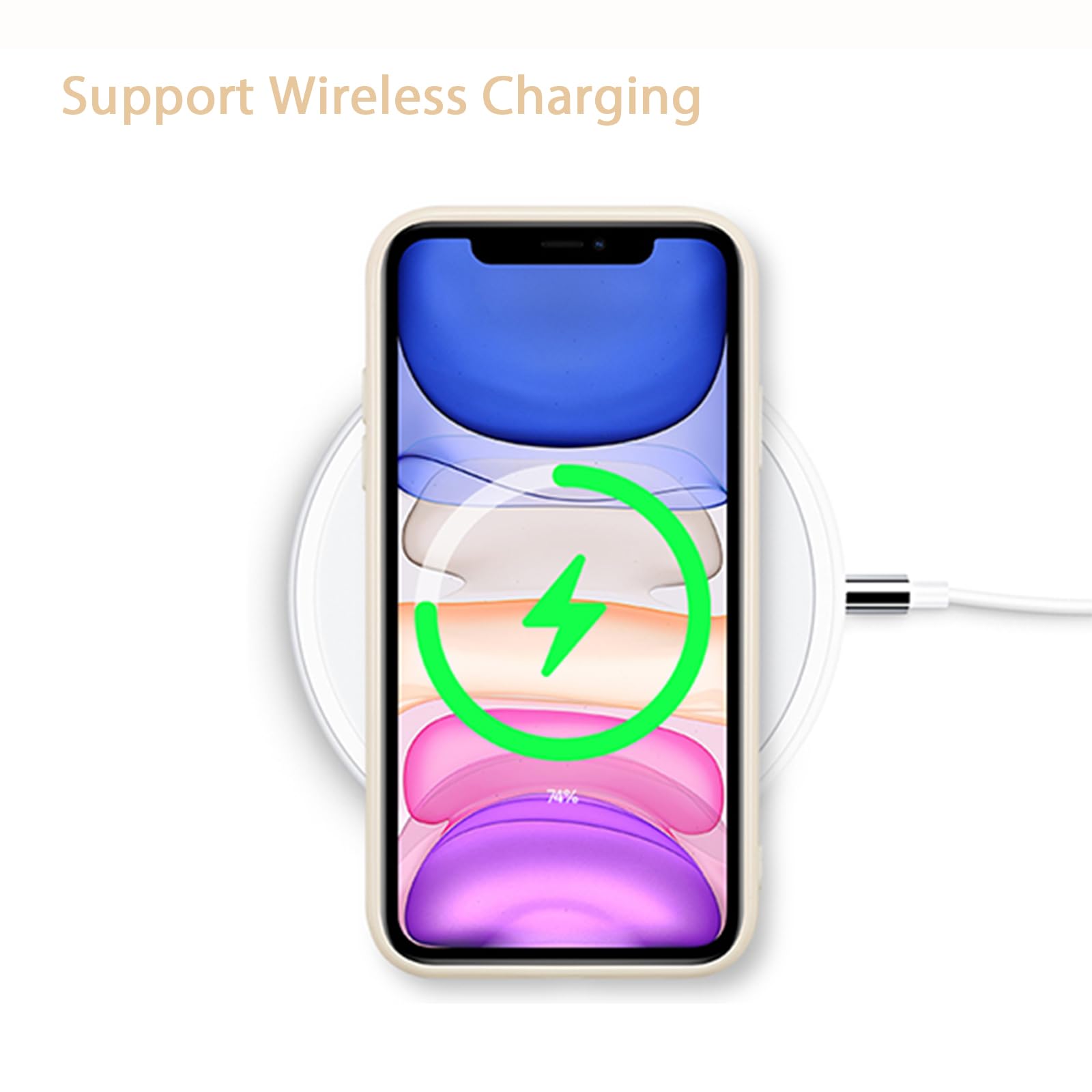 Ztofera Compatible With Iphone 11 Case For Girls Women, Floral Flower Pattern Design Silicone Case, Slim Shockproof Tpu Protecti