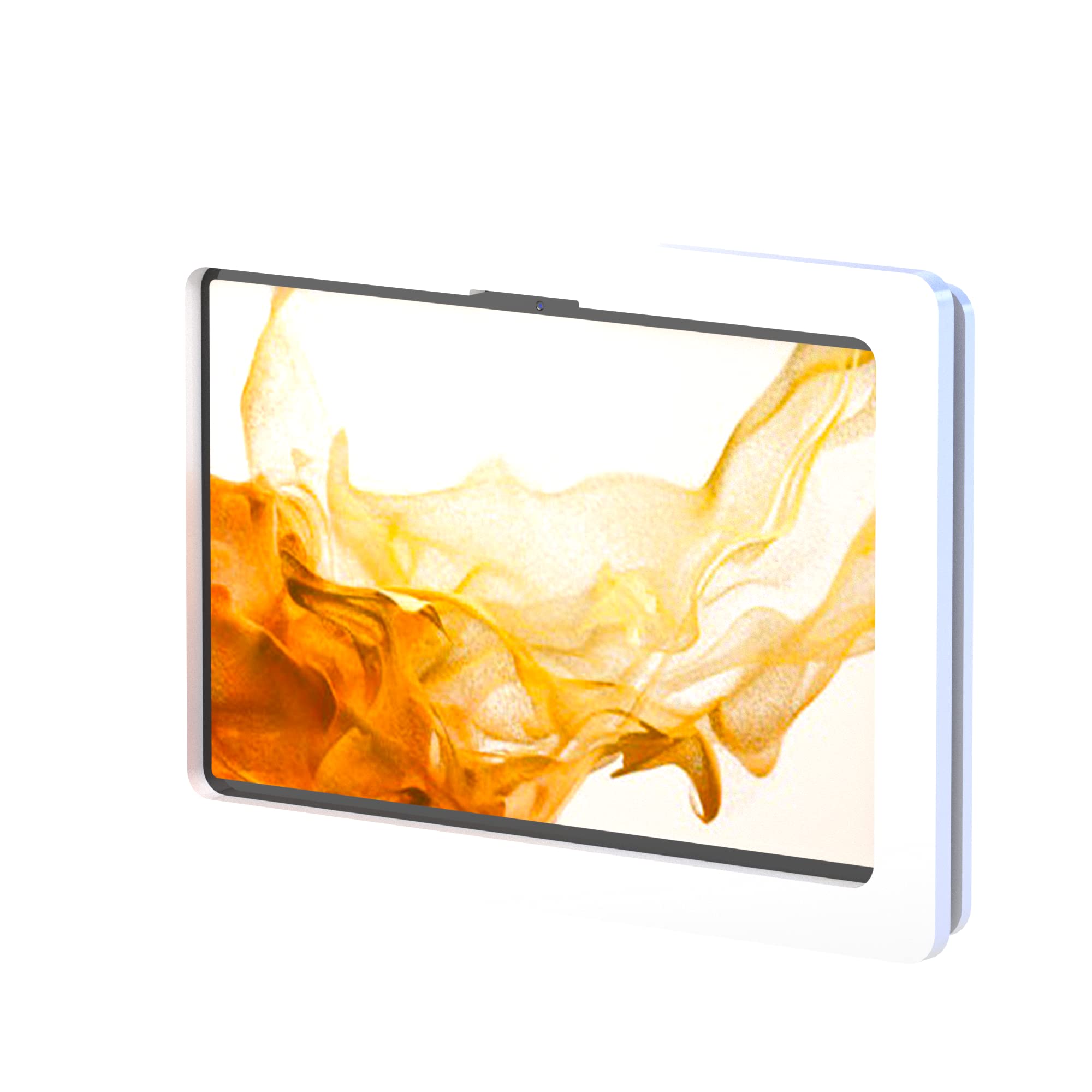 Tabcare Security Anti Theft Acrylic Vesa Enclosure For Samsung Galaxy Tab S9+ S8+ S7+ 12.4, S7 Fe & S9 Fe+ With Wall Mount Kit (White, Tab S9+ S8+ S7+ S7 Fe S9 Fe+ 12.4)