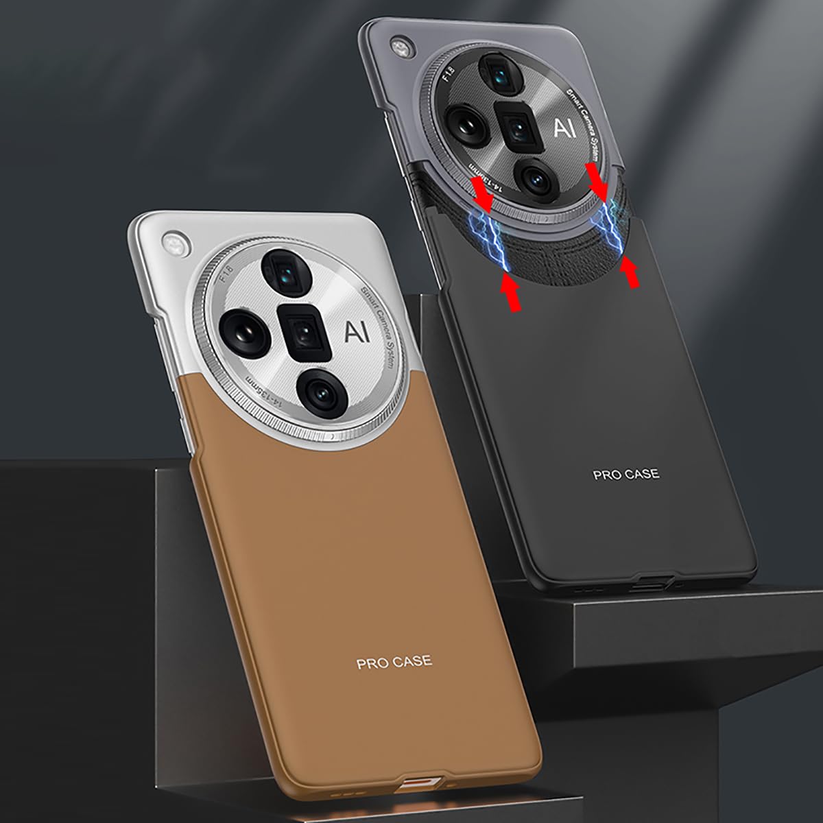 Coque Case Find X7 Ultra Phone Protective Cover Slim, Master Of Color Collision,Anti Drop, 360 Full Coverage,Wireless Charging C