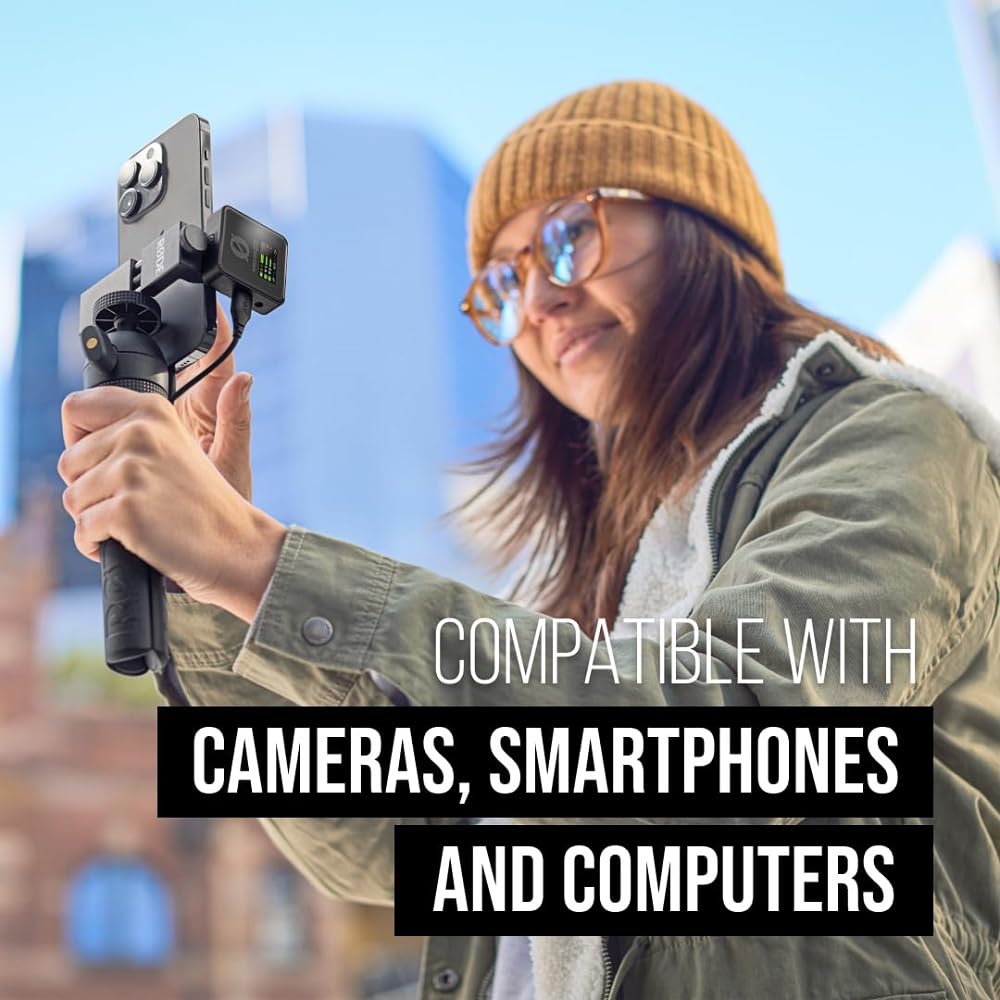 Rode Wireless Pro Compact Wireless Microphone System With Timecode, 32-Bit Float On-Board Recording, 2 Lavalier Microphones And