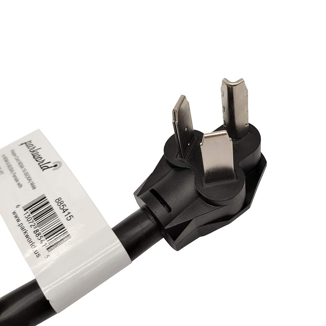 Parkworld 885415 Nema Dryer 10 30P 30A To Heater 6 30R 30A Welding Adapter Cord 250V (1 Feet)