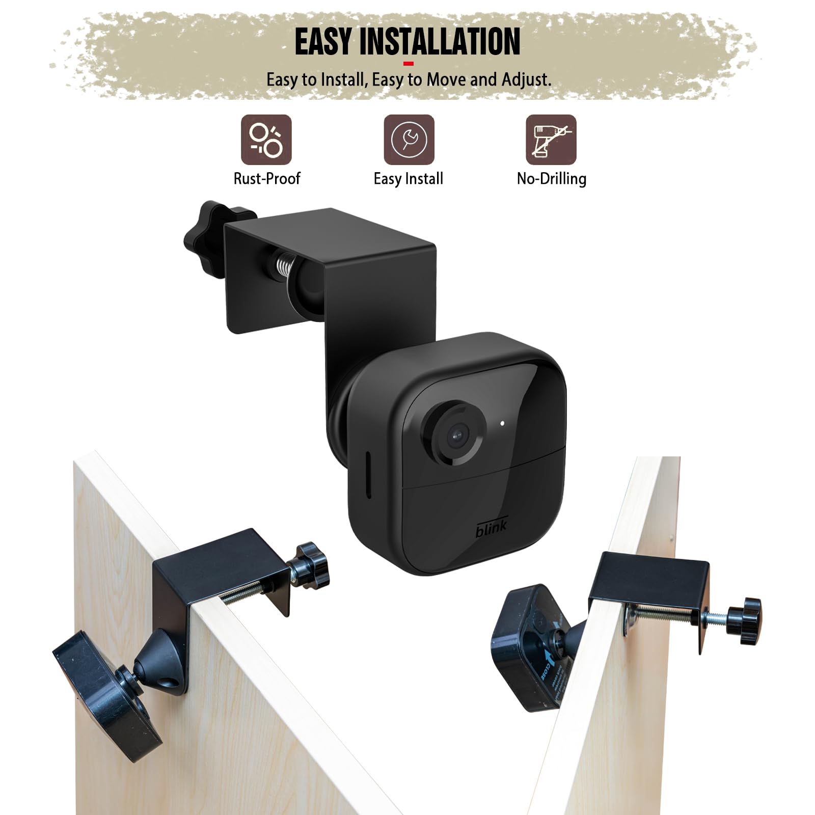Puuuci Door/Gutter Mount For Blink Indoor/Outdoor Camera(4Th/3Rd Gen) & Blink Xt2/Xt Camera   Blink Security Camera Mounting Acc