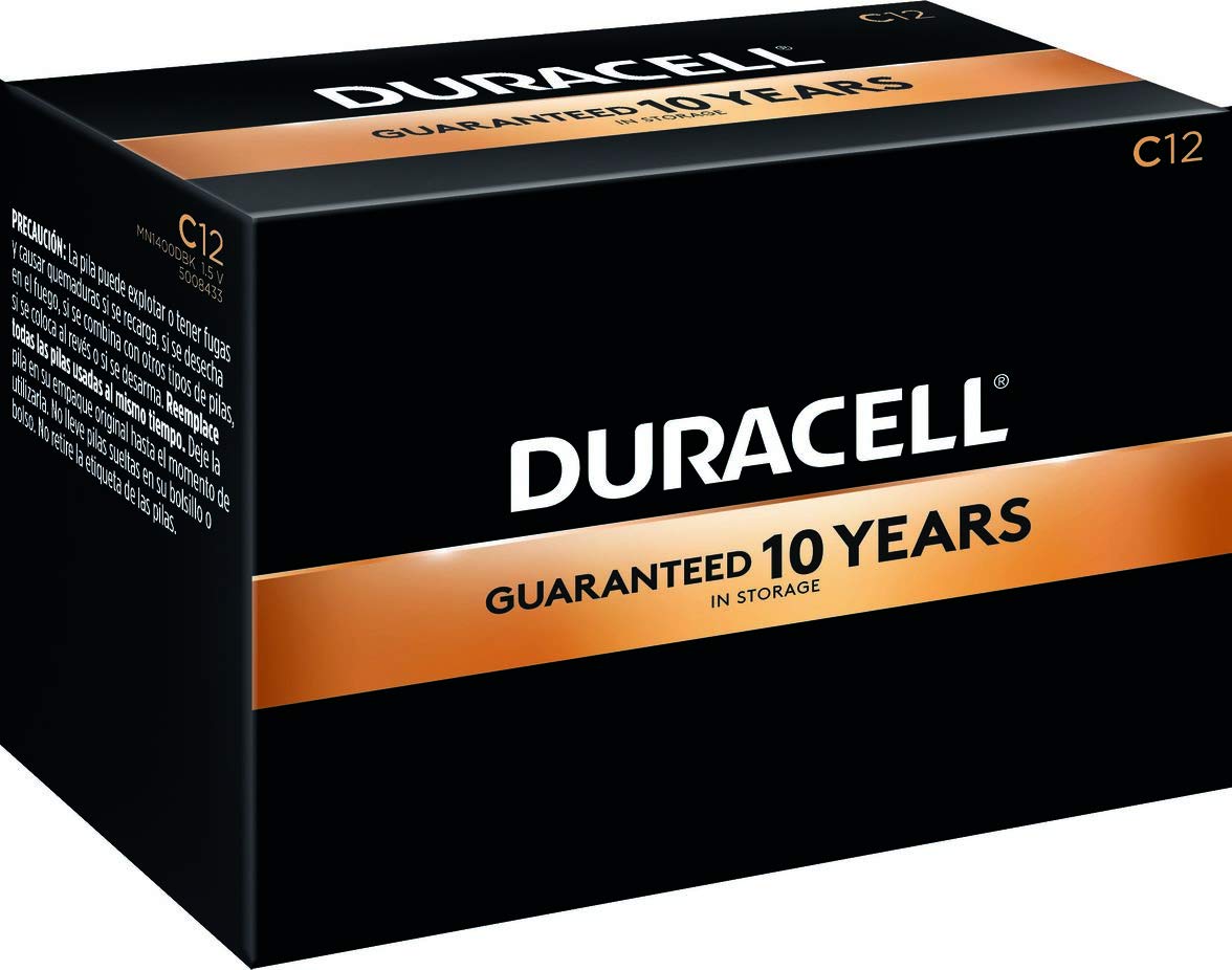 Duracell   Coppertop C Alkaline Batteries With Recloseable Package   Long Lasting, All Purpose C Battery For Household And Busin