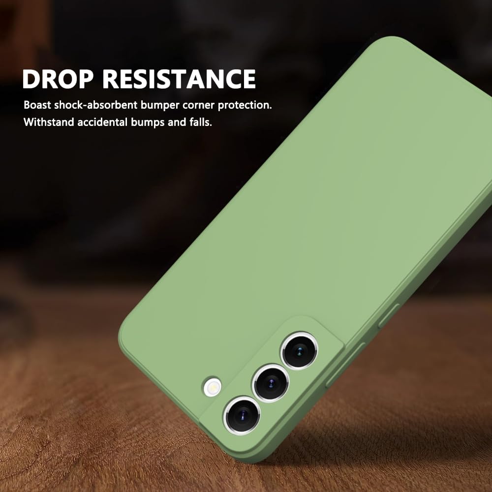 Wogroo For Samsung Galaxy S22 Case Green, Scratch Resistant With Soft Touch, Slim Thin Phone Cover For Samsung Galaxy S22