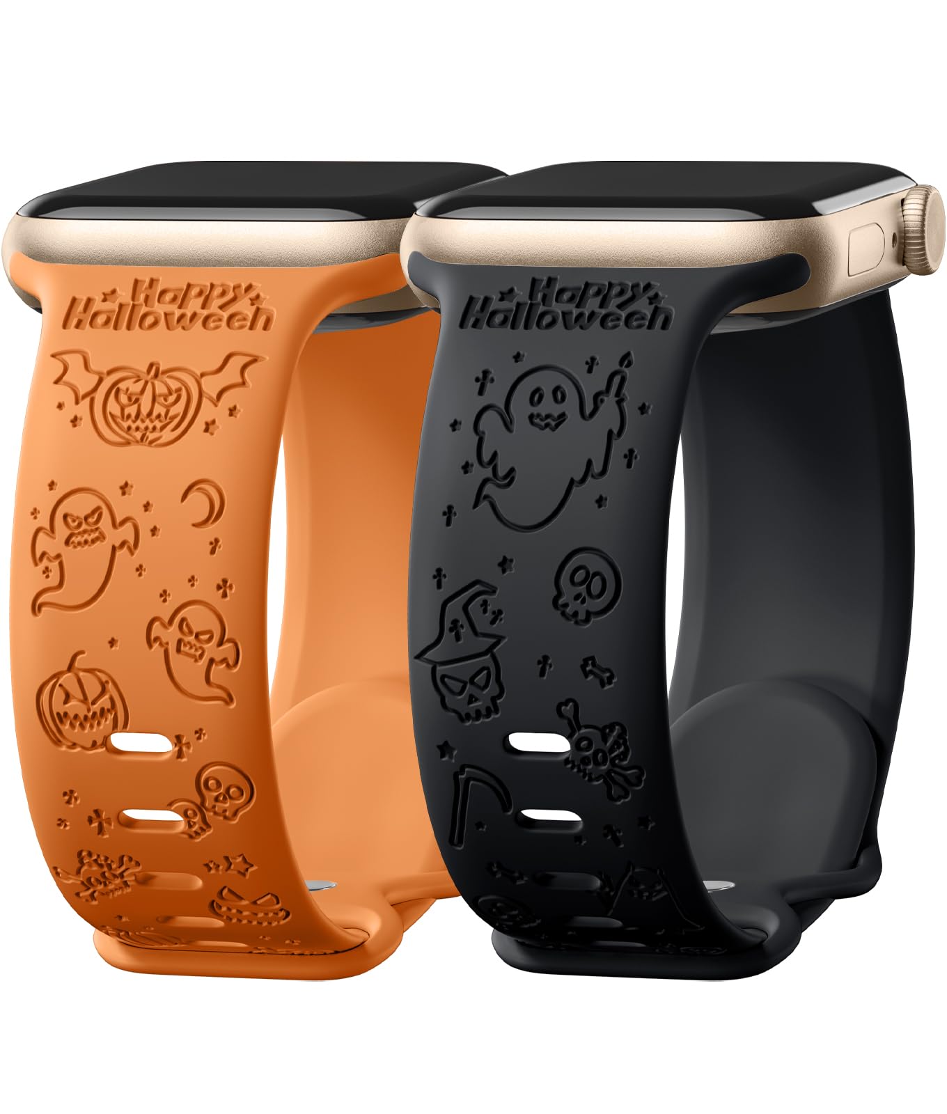 Odbeai Halloween For Apple Watch Band 40Mm 41Mm 38Mm 42Mm 44Mm 45Mm 49Mm For Women Girl, Cute Engrave Holiday Festival Soft Sili