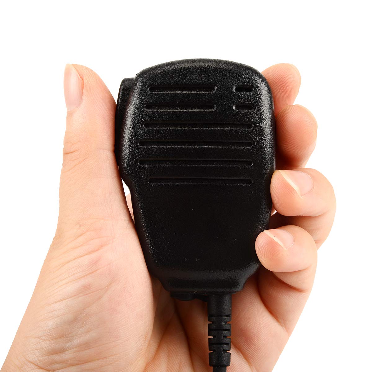 Samcom Speaker Mic For Walkie Talkies, 2 Pin Handheld Shoulder Mic For Baofeng Uv 5R Retevis Radios, Fpcn10A/Fpcn30A Uhf Two Way Radios Mic With Ptt, 1 Pcs