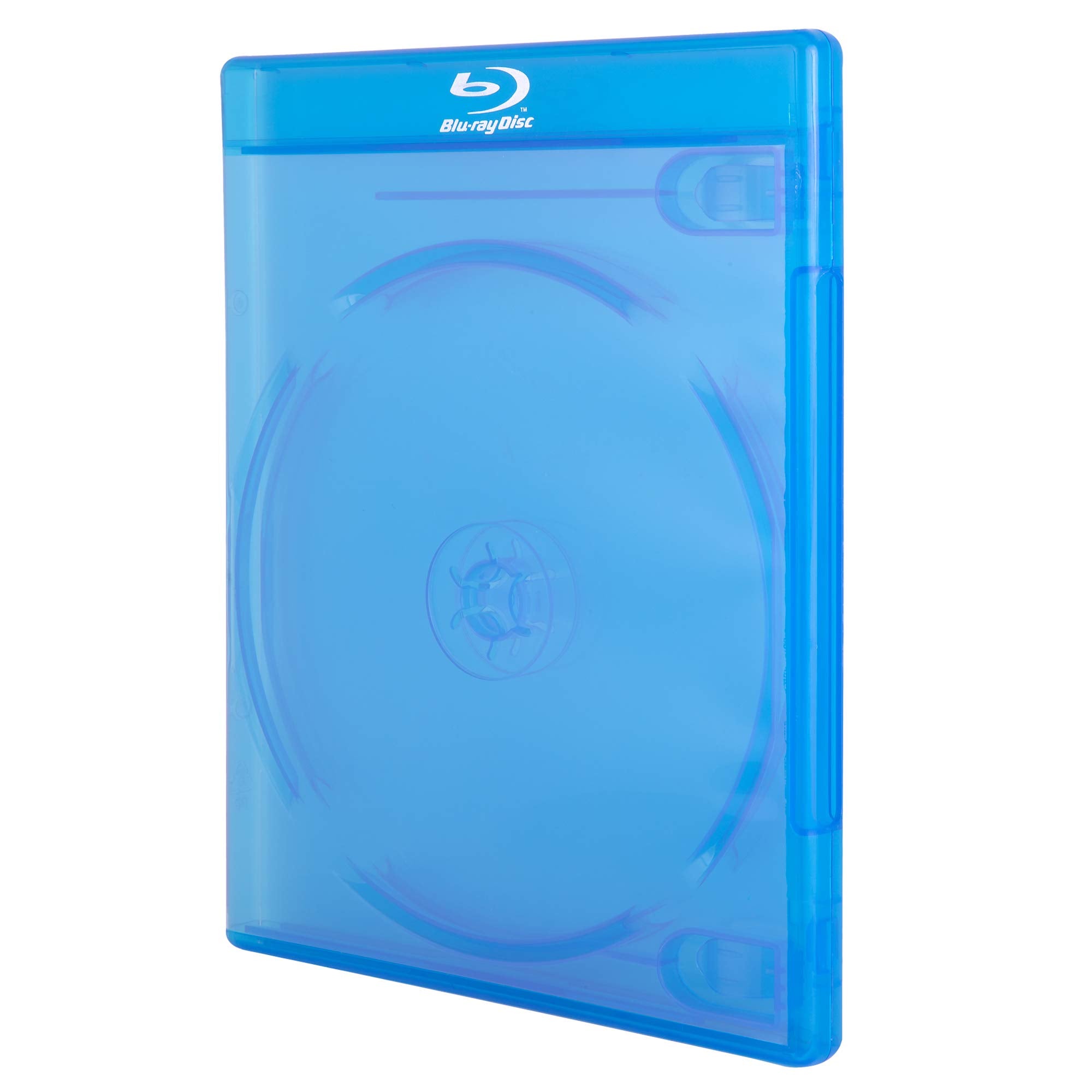 Aceplus Double 2 Disc Blu Ray Cases With 12Mm Standard Thickness, Screen Printed Logo And Clear Wrap Around Sleeve (10 Pack)
