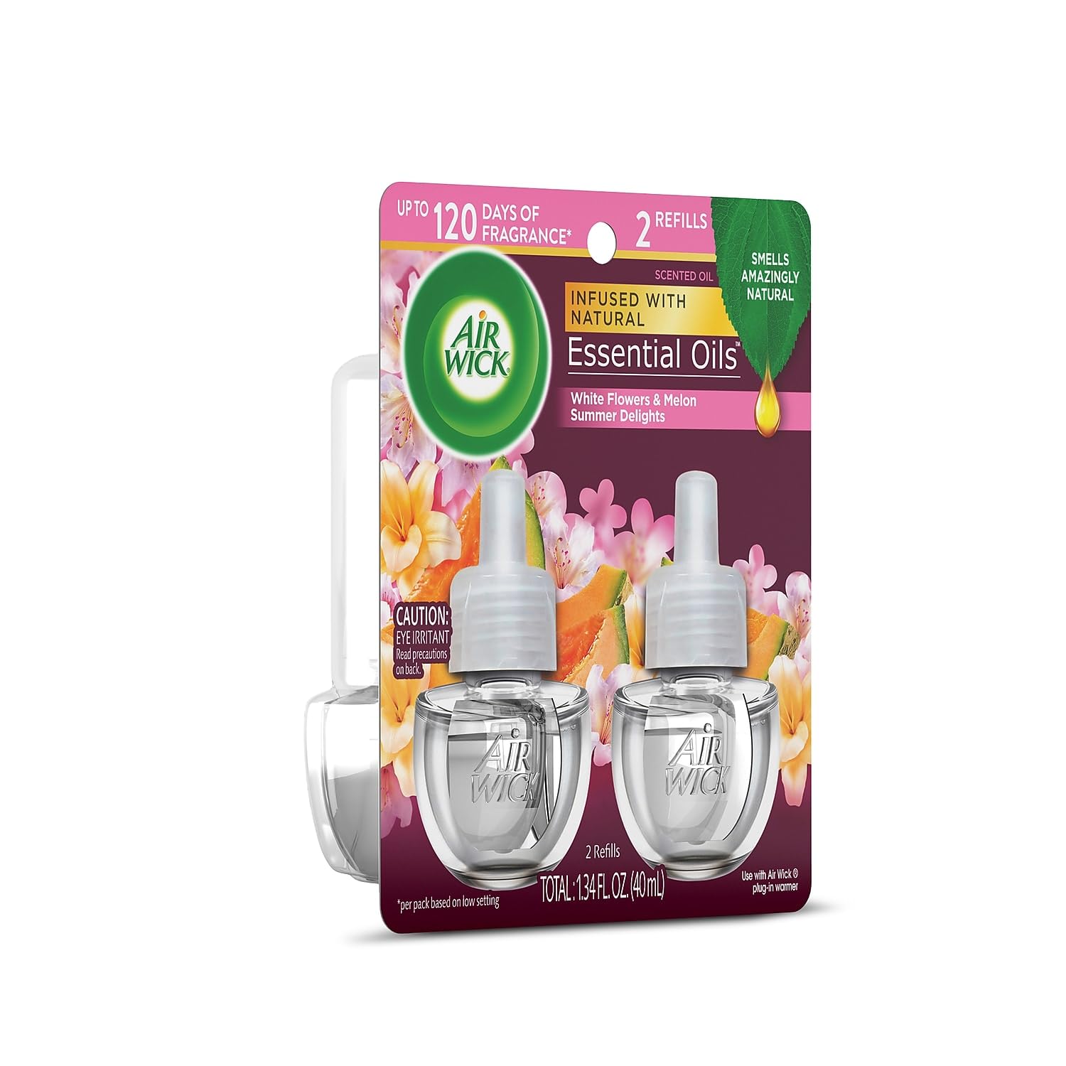 Air Wick Plug In Scented Oil Refill, 2 Ct, Summer Delights, Air Freshener, Essential Oils