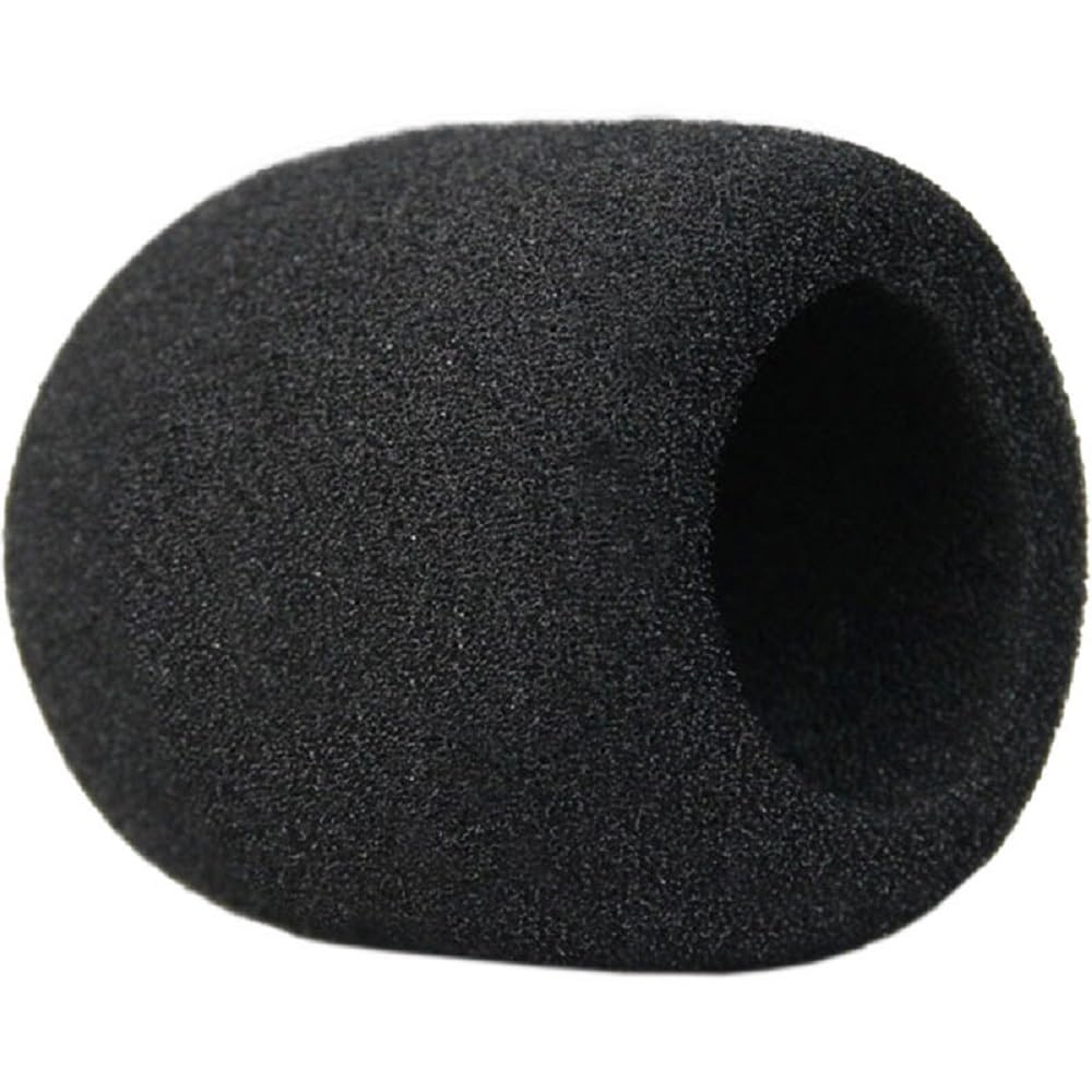 Yiasangly Microphone Cover, Thick Foam Mic Cover, Handheld Stage Microphone Windscreen, Reusable Foam Covers, Foam Micro Filter