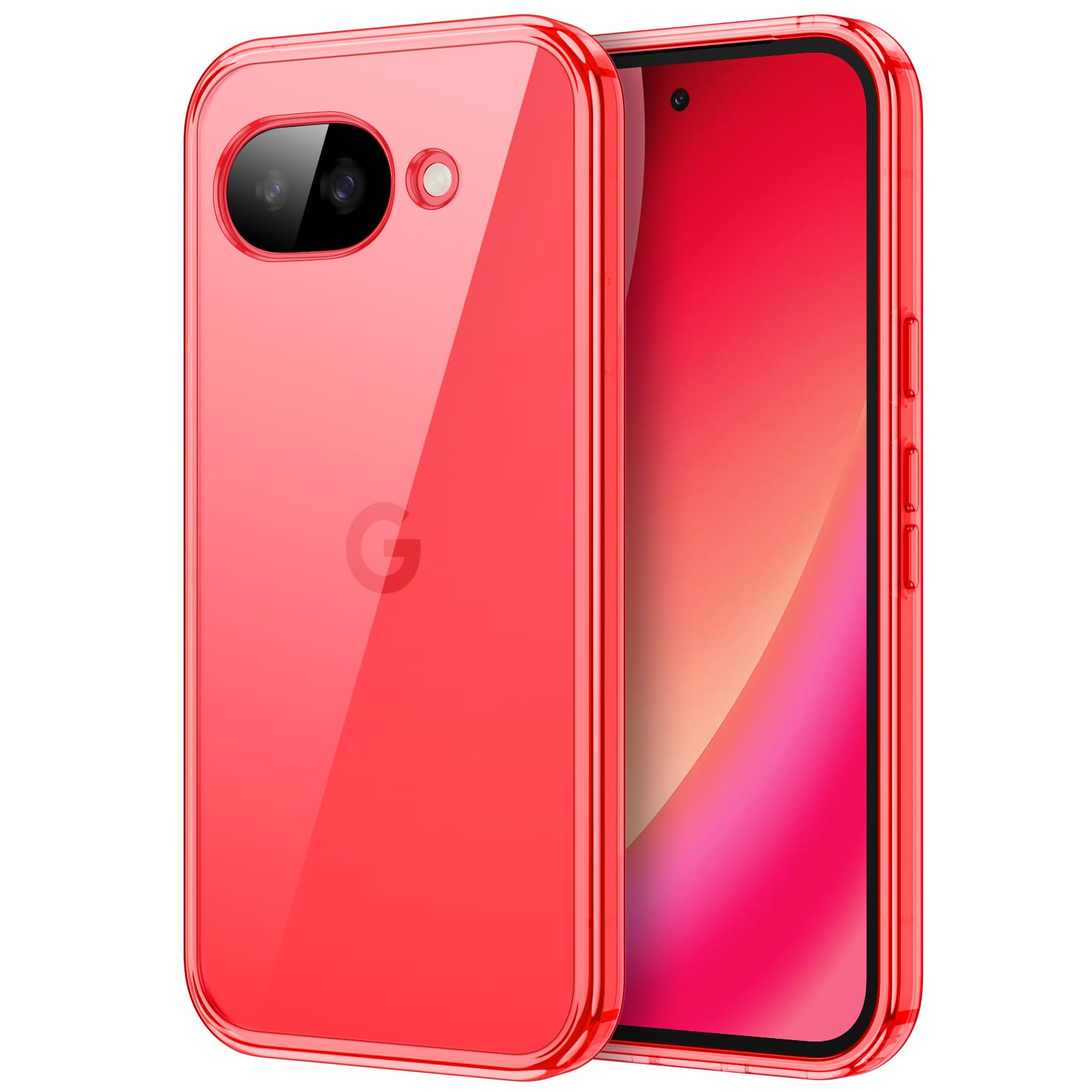 JETech Case for Google Pixel 10a, Non-Yellowing Shockproof Bumper Protective Phone Cover, Anti-Scratch Hard PC Back (Berry)