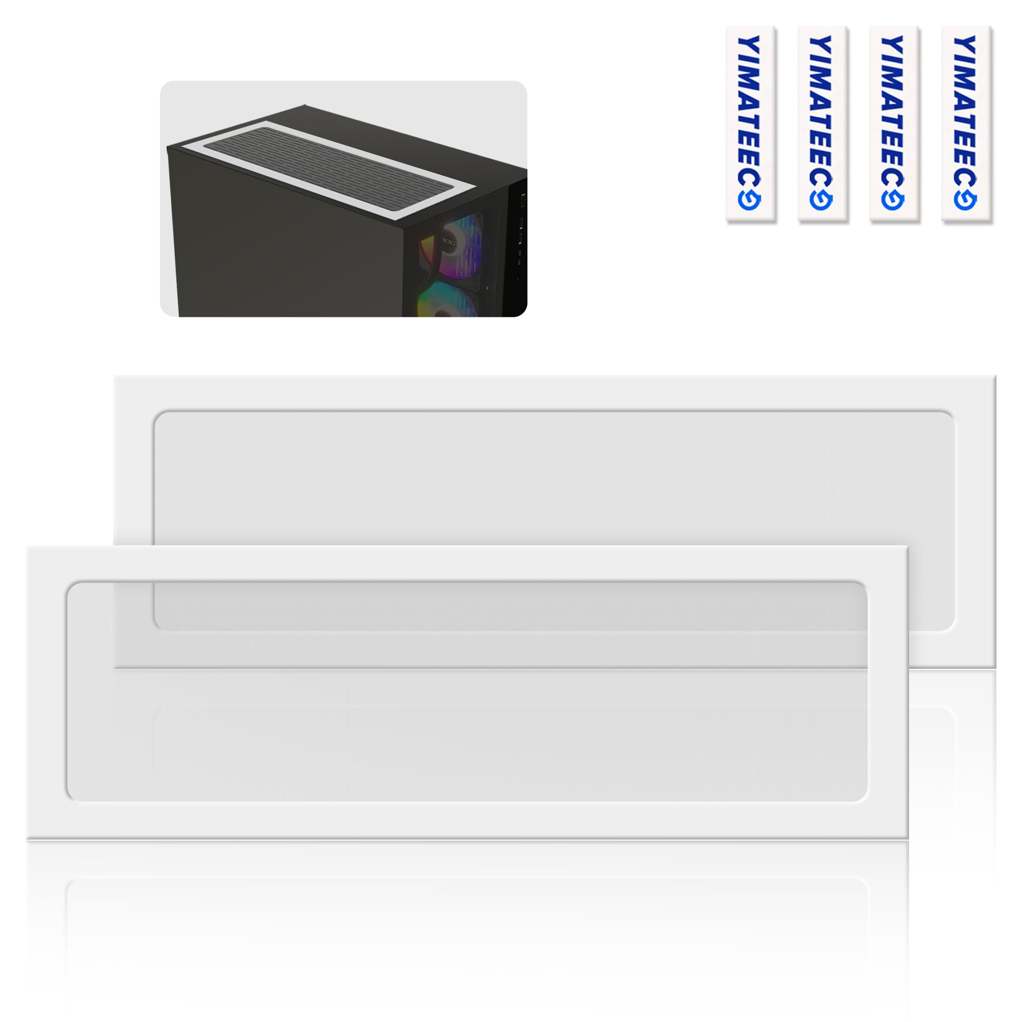 Yimateeco Dust Filter Pc 360Mm For Computer Cooler Fan/Psu/Routers Nylon 80 Mesh, Magnetic Dust Filter Pc Dust Cover Mesh Dustpr