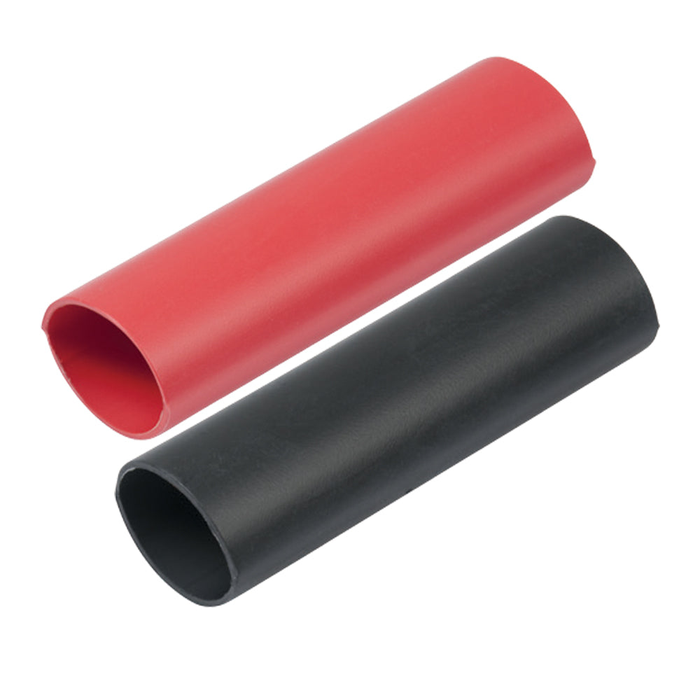 Ancor Heavy Wall Heat Shrink Tubing - 3/4'' X 3'' - 2-Pack - Black/Red,WBHDWA001345199